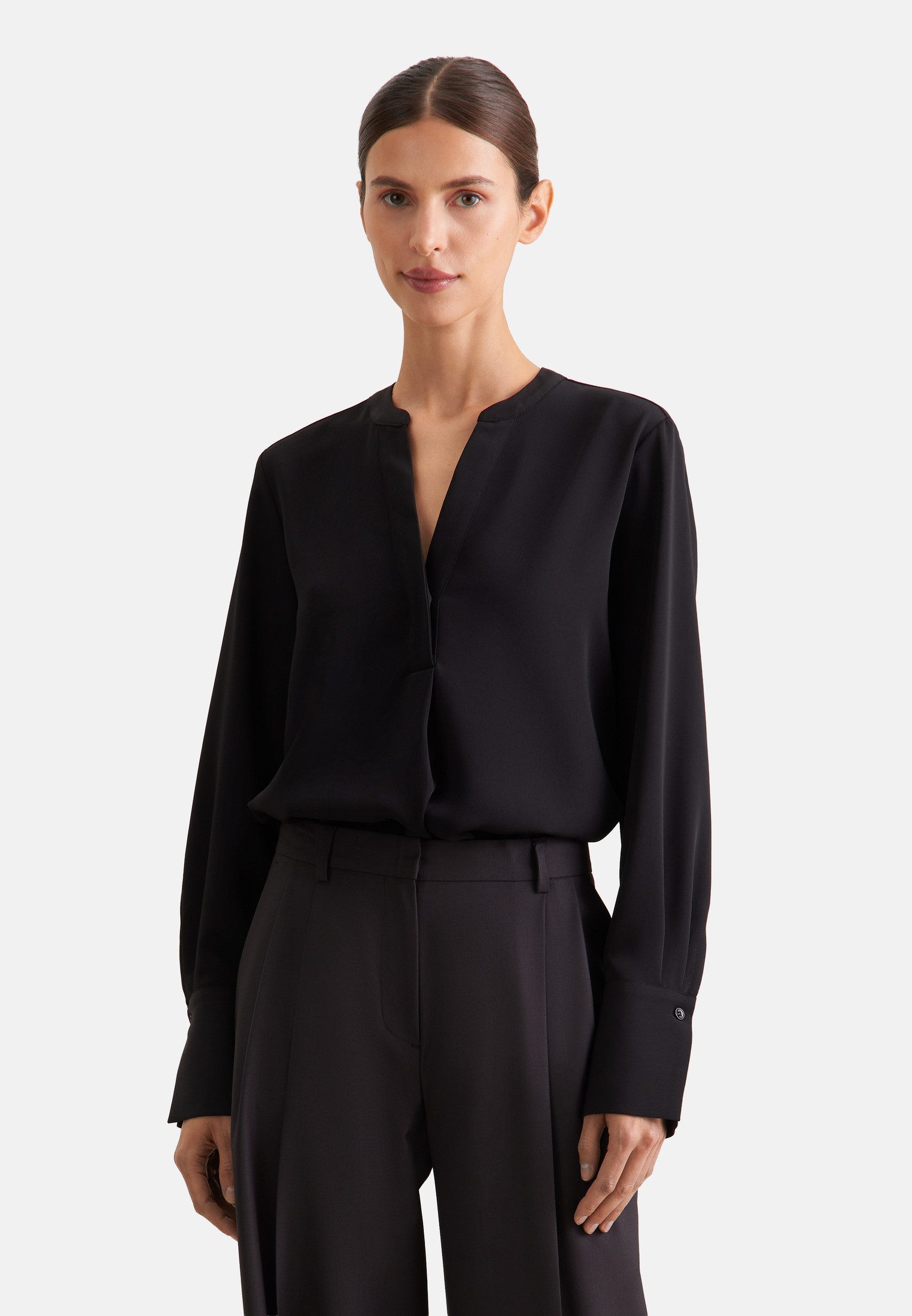 seidensticker Klassische Bluse Tunika Uni