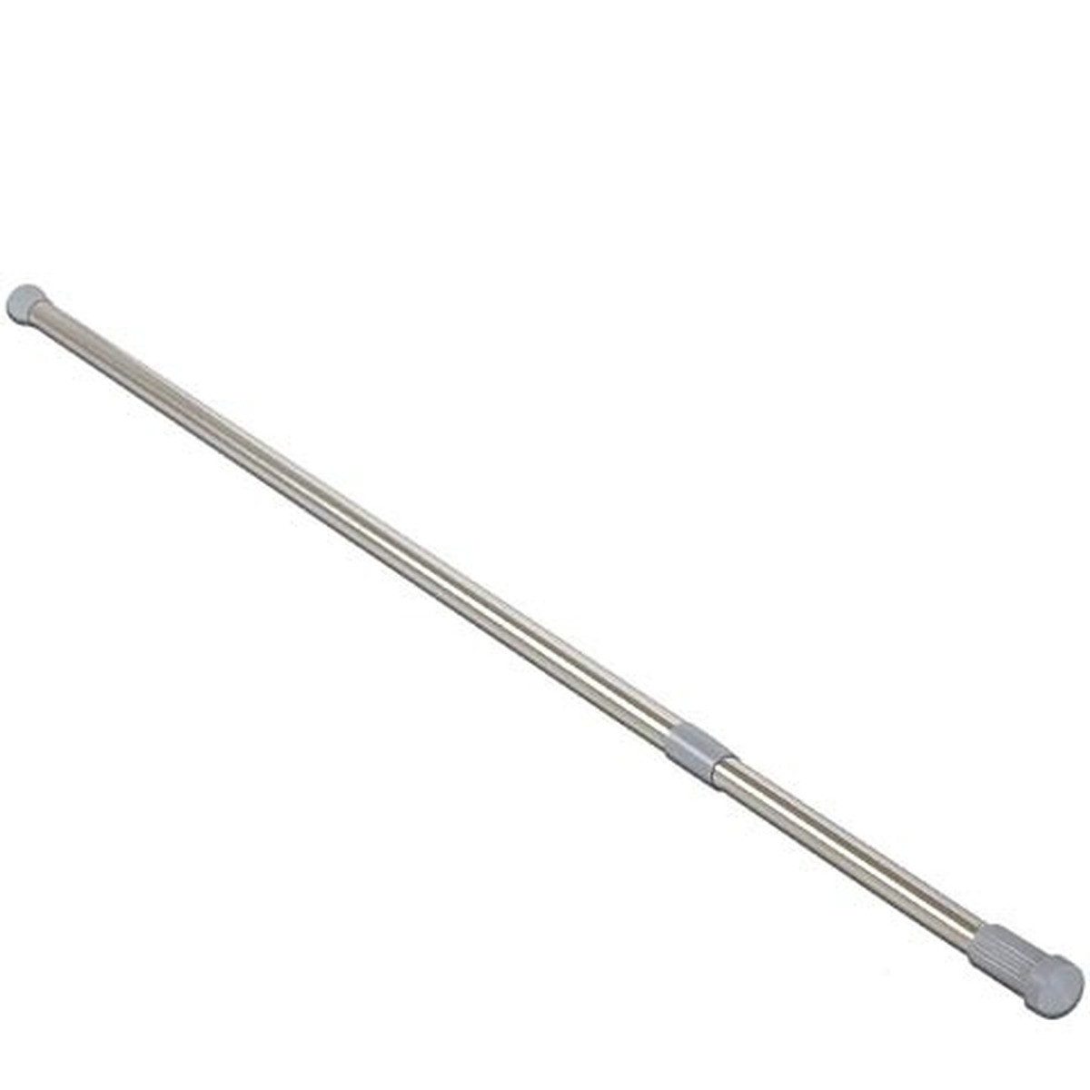 Euroshowers GmbH Duschvorhangstange Teleskop 71–115 cm Ø25 mm, Ø 25 mm, 1-läufig, 1, Klemmmechanismus, ohne Bohren, Klemmmontage, Edelstahl, ohne Bohren, rostfrei, ausziehbar, extra stabil, rutschfest