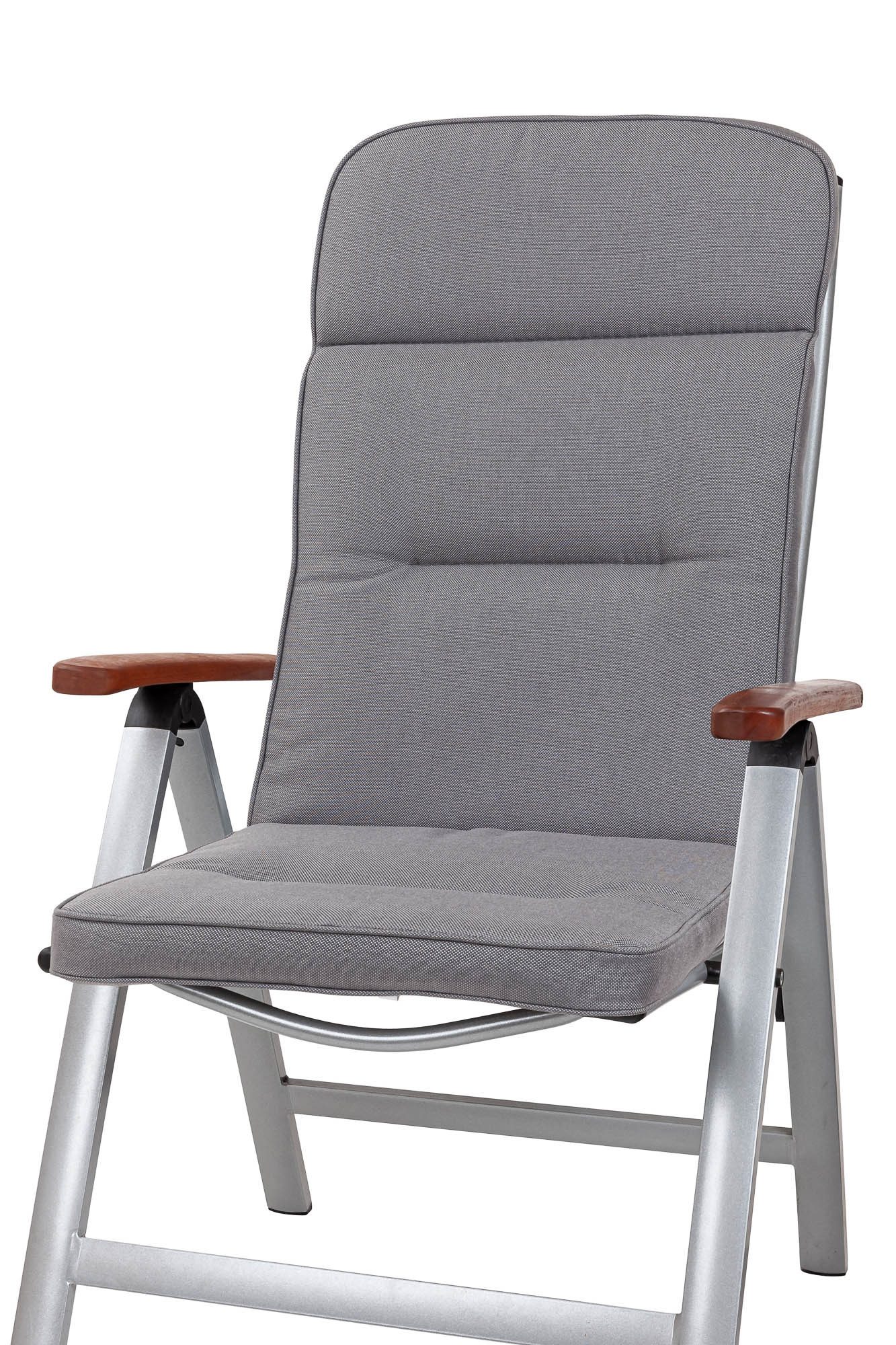 KETTtex Hochlehnerauflage Hochlehner Alicante 2328 dklgrau 120x50x8cm wasserabweisend lichtecht, (1 St)