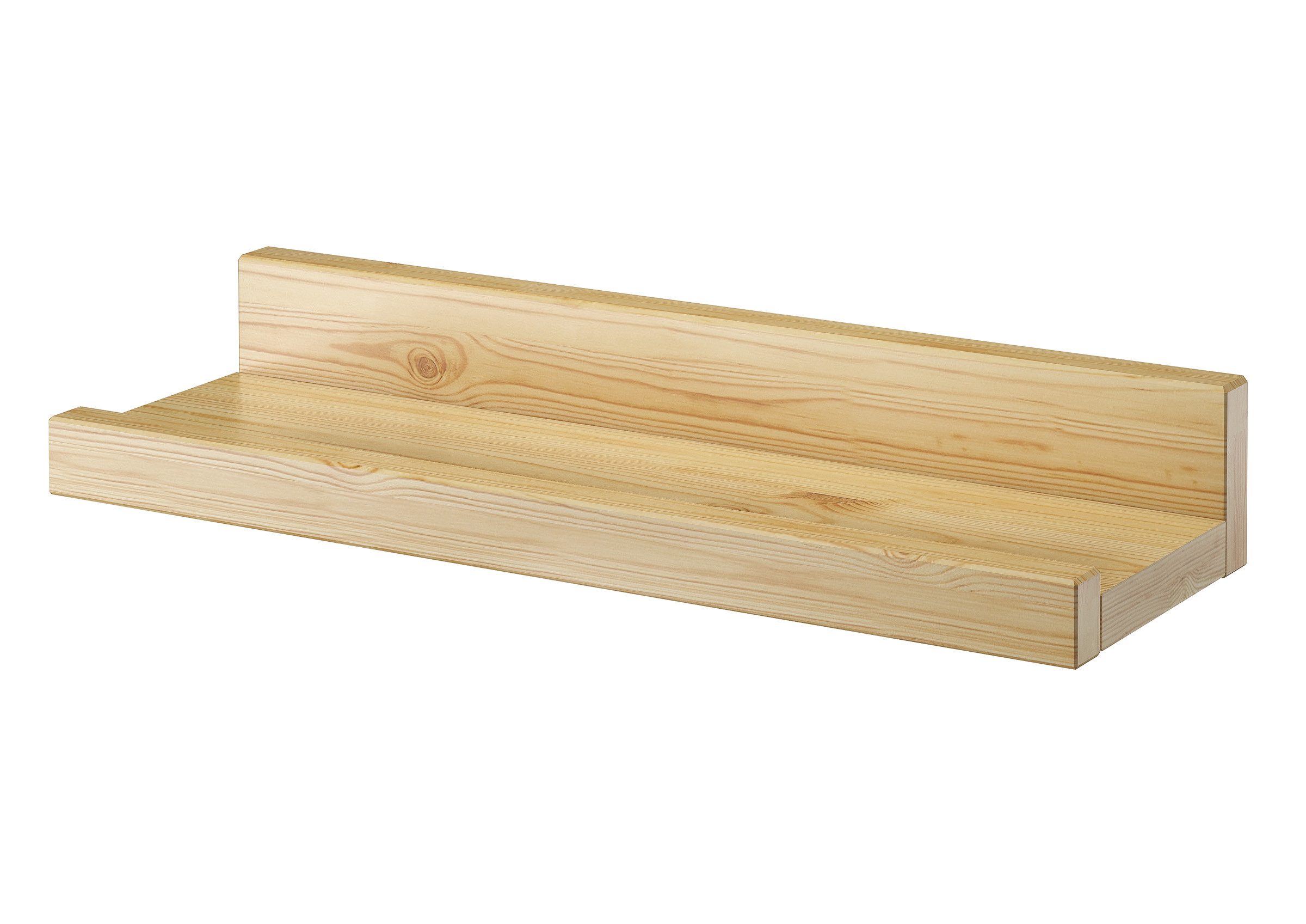 ERST-HOLZ Wandregal Wandregal 50 Massivholz Kiefer Fotoleiste für Bilder und Deko. € 39,90