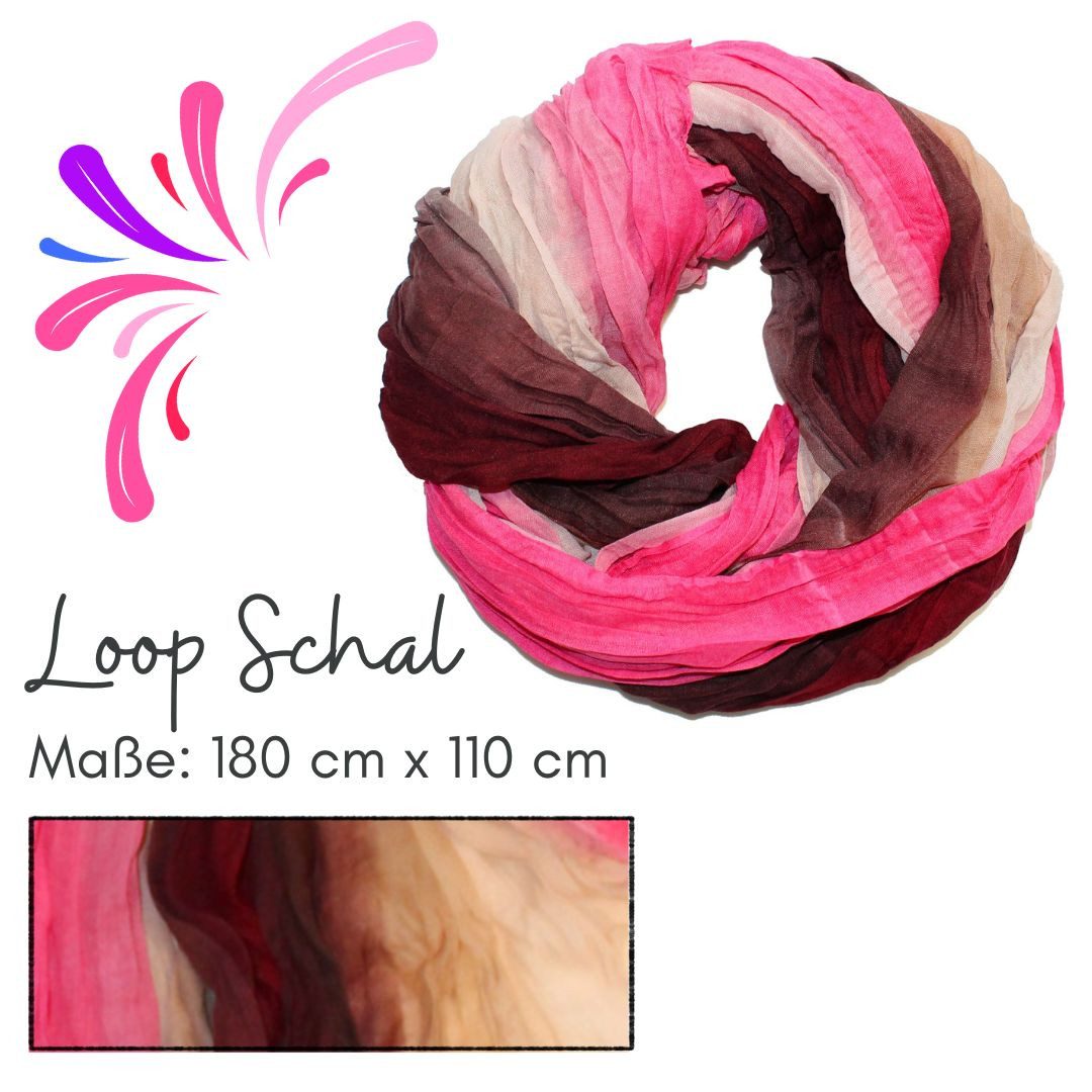 dy_mode Loop Bunter Schlauchschal in Farbstreifen günstig online kaufen