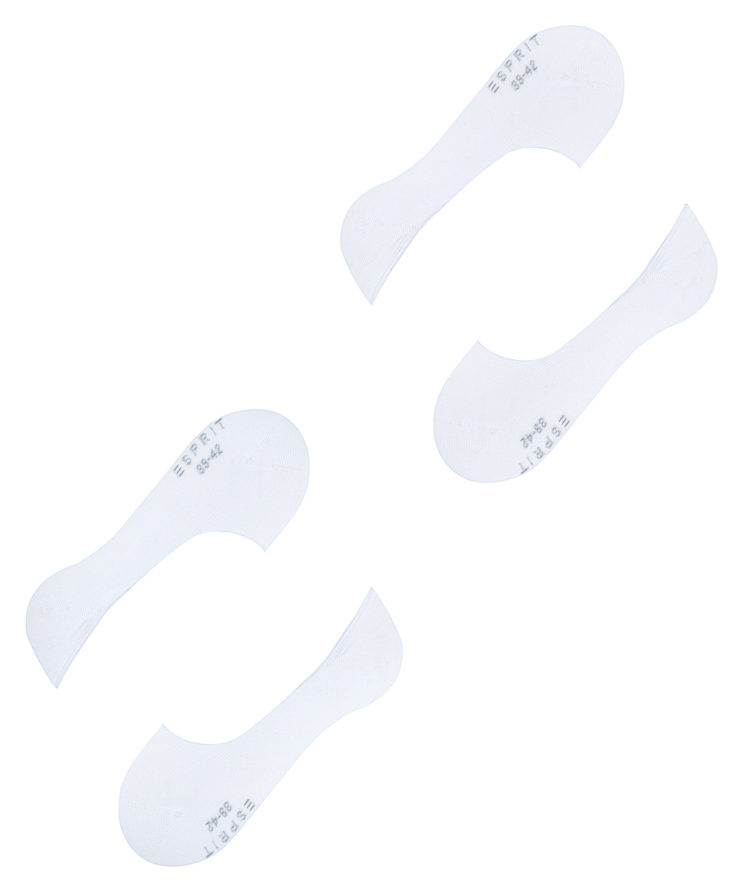 Esprit Füßlinge Basic Uni 2-Pack Füßlinge (2-Paar) aus hautschmeichelnder Baumwolle