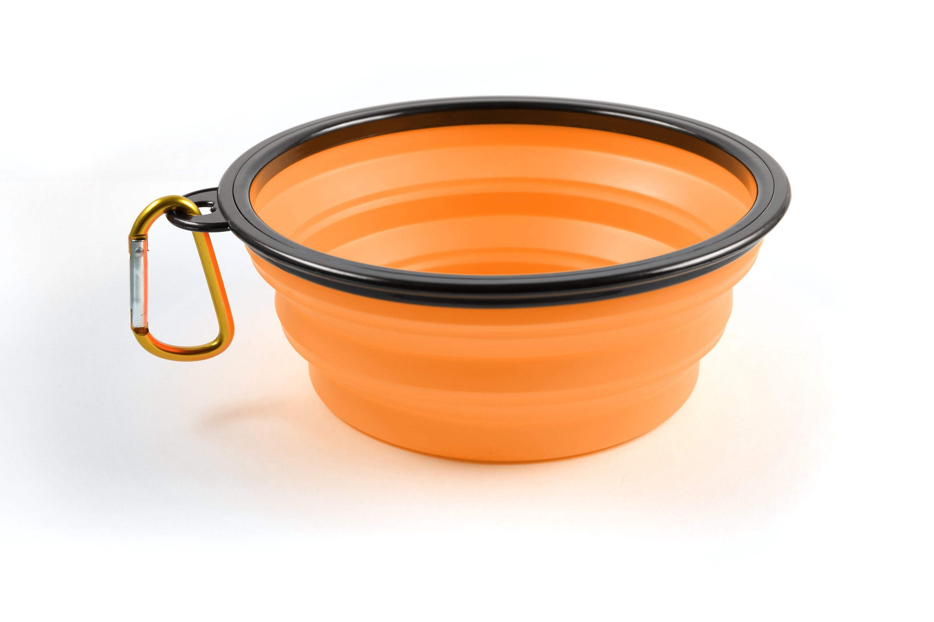 PhoneNatic Futternapf Faltbarer Reisenapf aus Silikon für Hunde und Katzen mit Karabiner