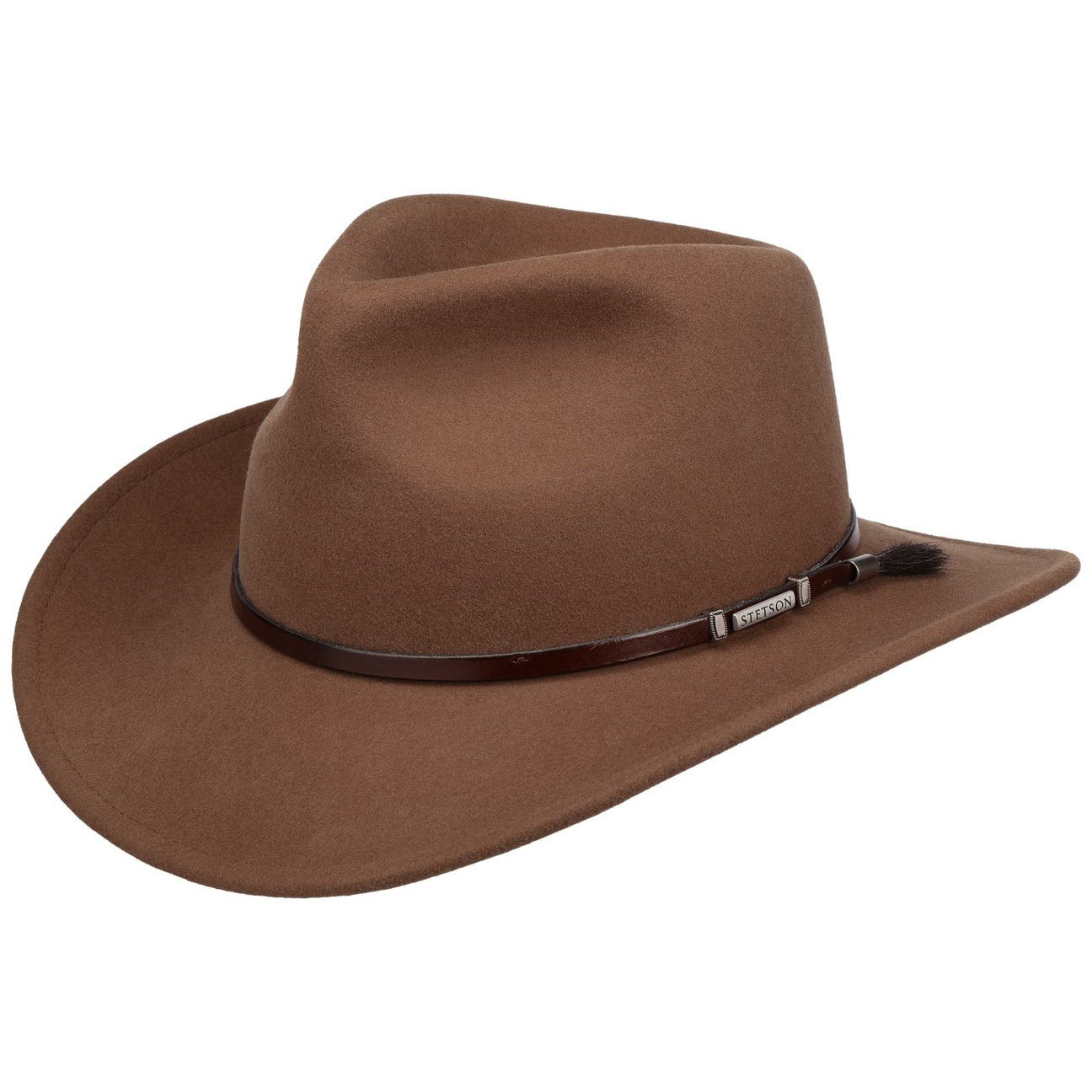 Stetson Cowboyhut (1-St) Wollfilzhut mit Lederband