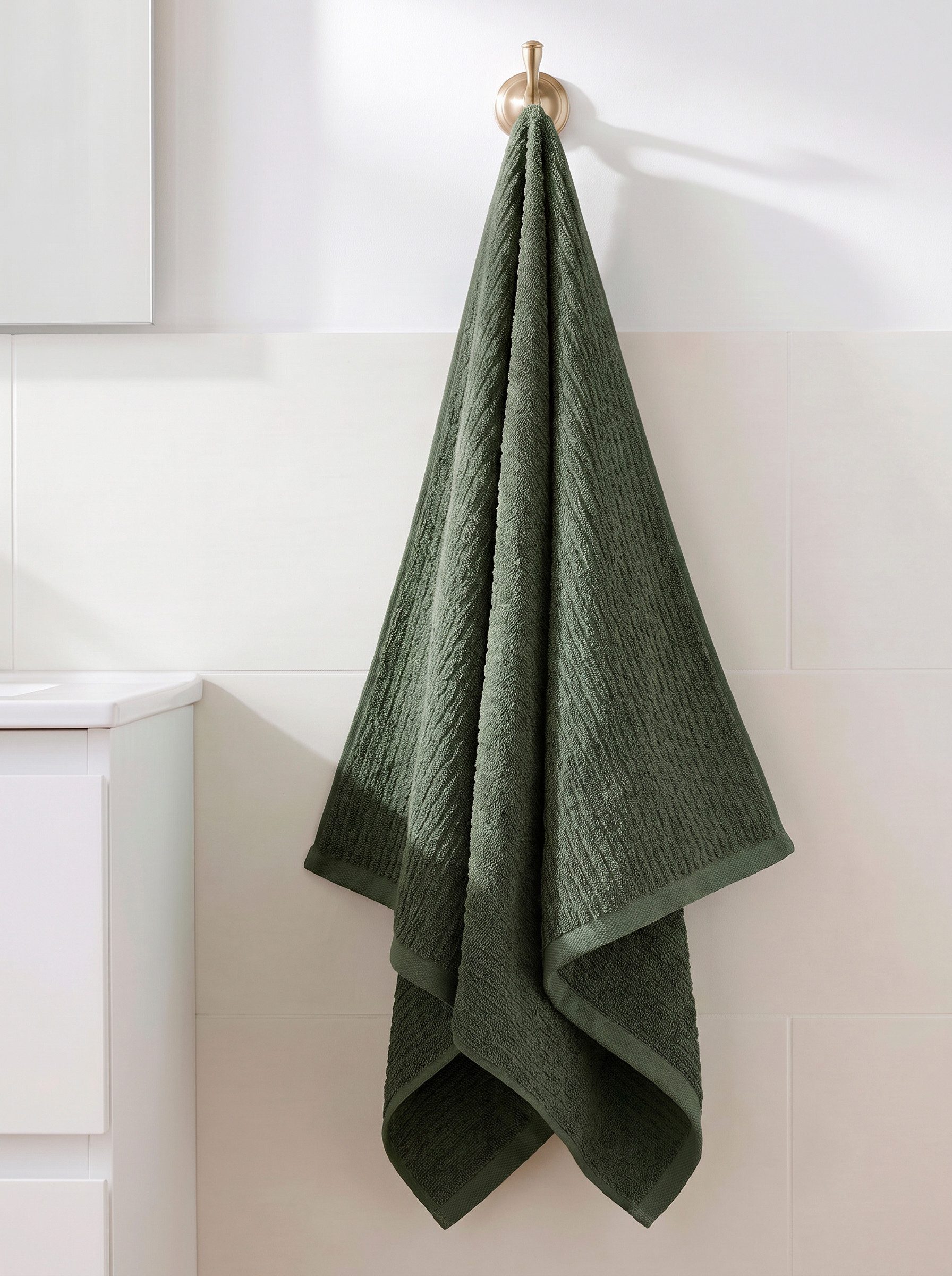 OTTO home Handtuch Riva, 50x100, Premium Handtücher, 500 gr/m², Webfrottier (1-St), Hoch-Tief-Struktur, Streifen, weich, 5 Jahre Garantie