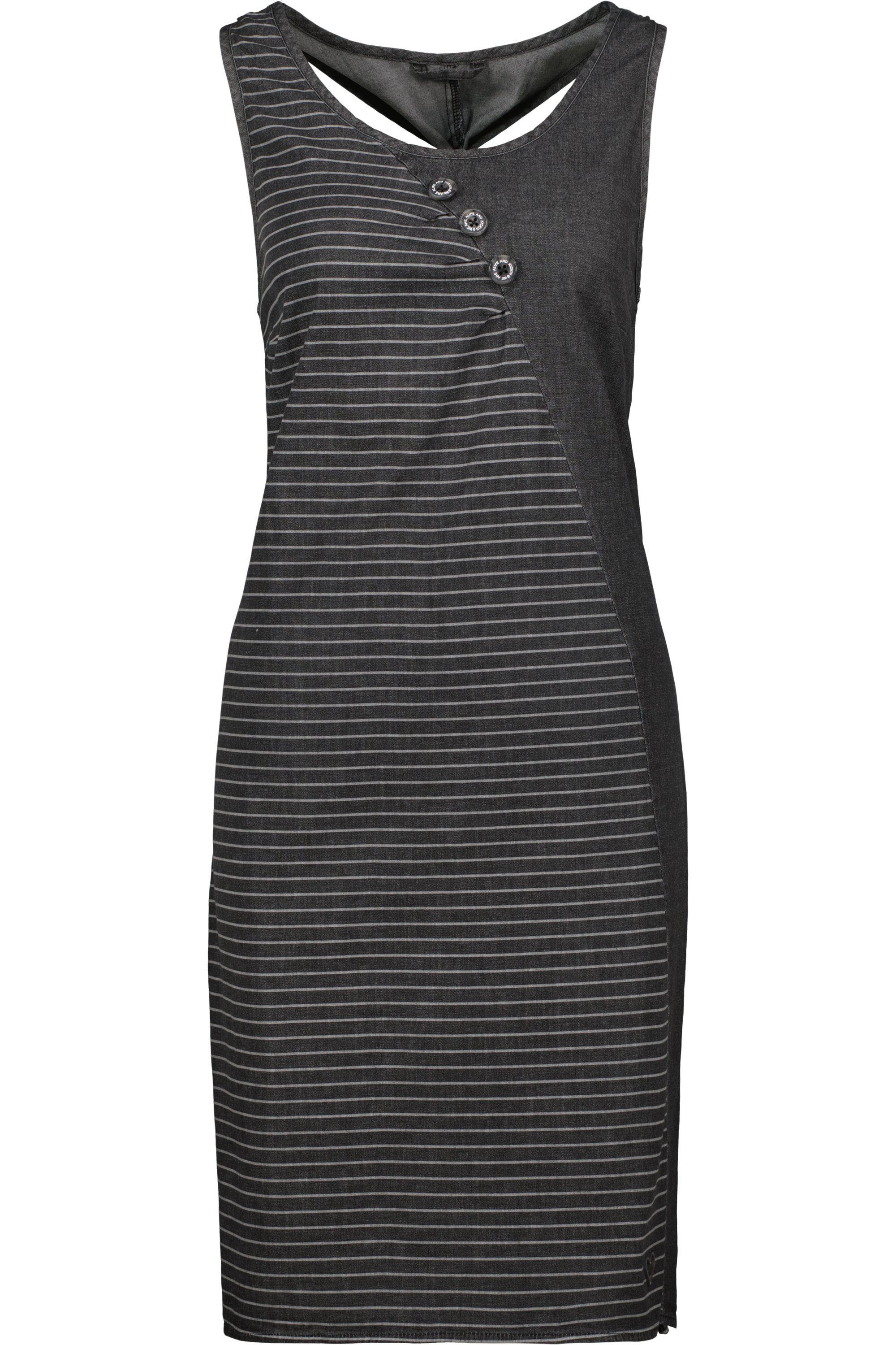 Dress Damen Kickin Sommerkleid Top black denim Alife B & CameronAK Kleid DNM Sommerkleid,