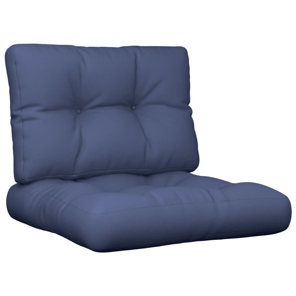 vidaXL Sitzauflage Palettenkissen-Set Marineblau 60x40x12 cm günstig online kaufen