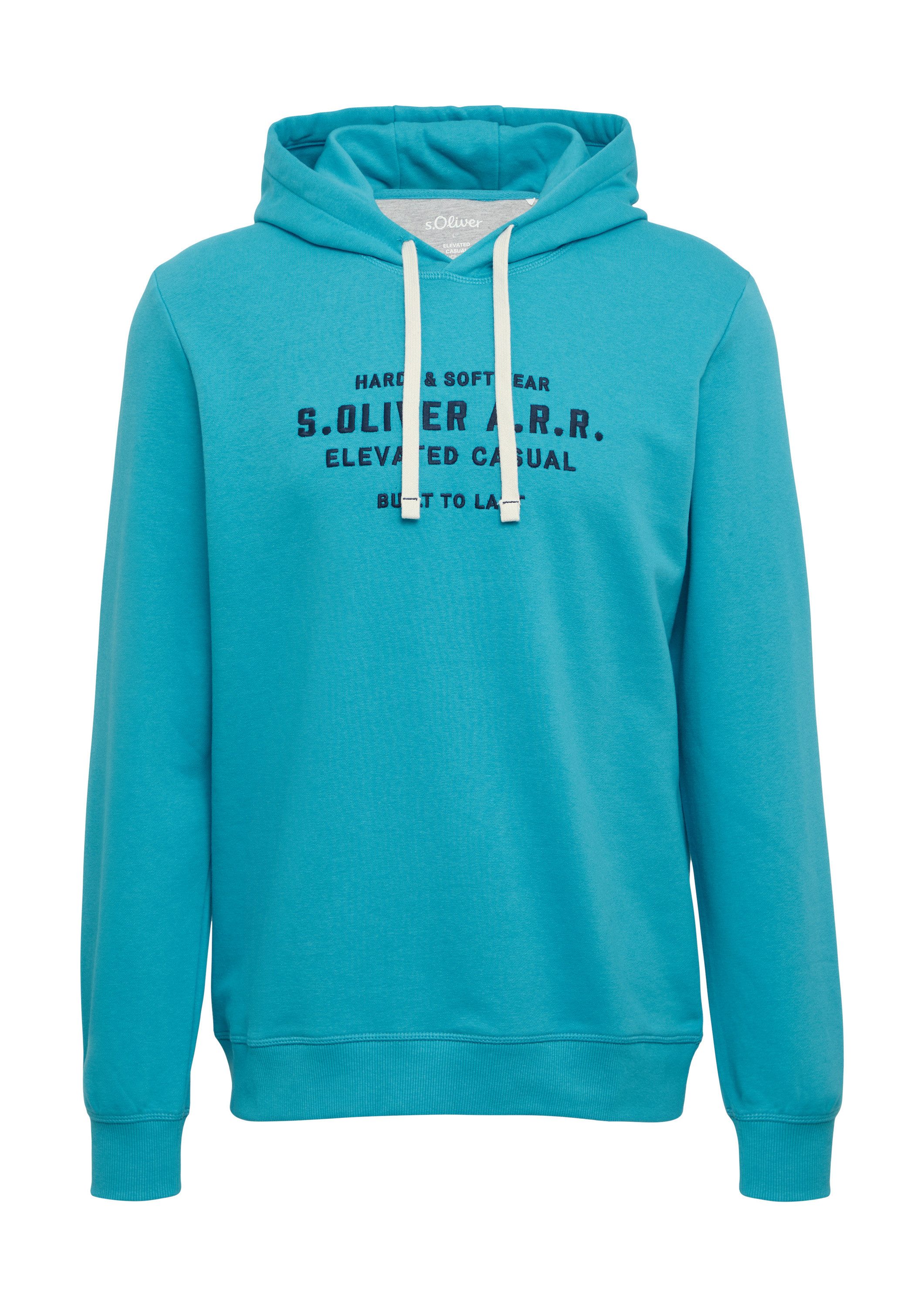 s.Oliver Sweatshirt Sweatshirt Hoodie aus Sweat-Ware mit Stickerei – Bild 2 von 5