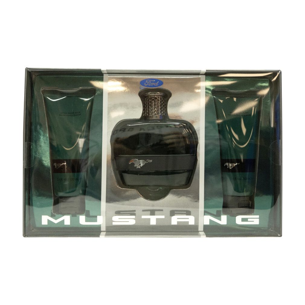 MUSTANG Eau de Toilette Green Gift Set EDT + Aftershave Balm + Body Wash