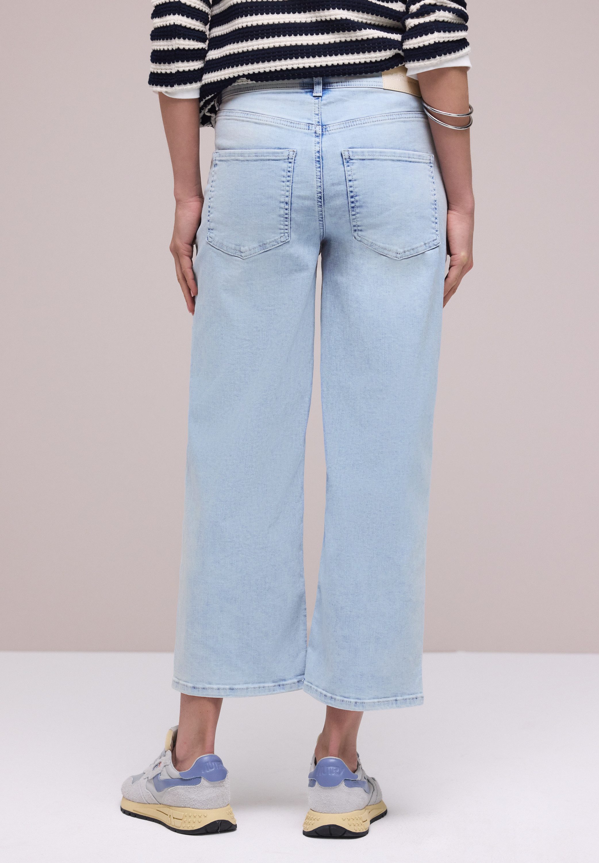 STREET ONE Loose-fit-Jeans Style Emee Wide Leg Jeans mit Stretch günstig online kaufen