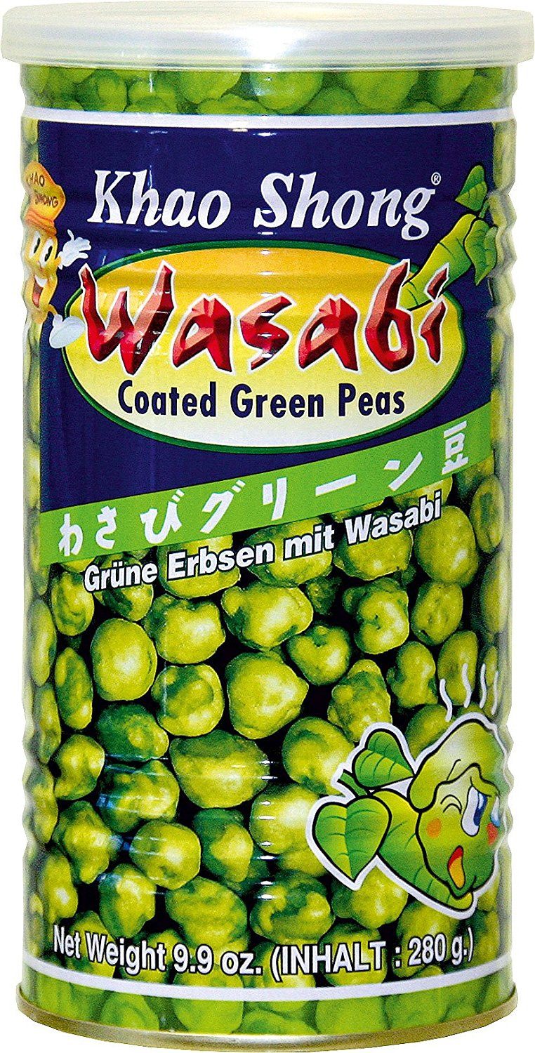 Khao Shong Knabberei, Khao Shong Erbsen Wasabi mit japanischem Meerettich 280g 4er Pack