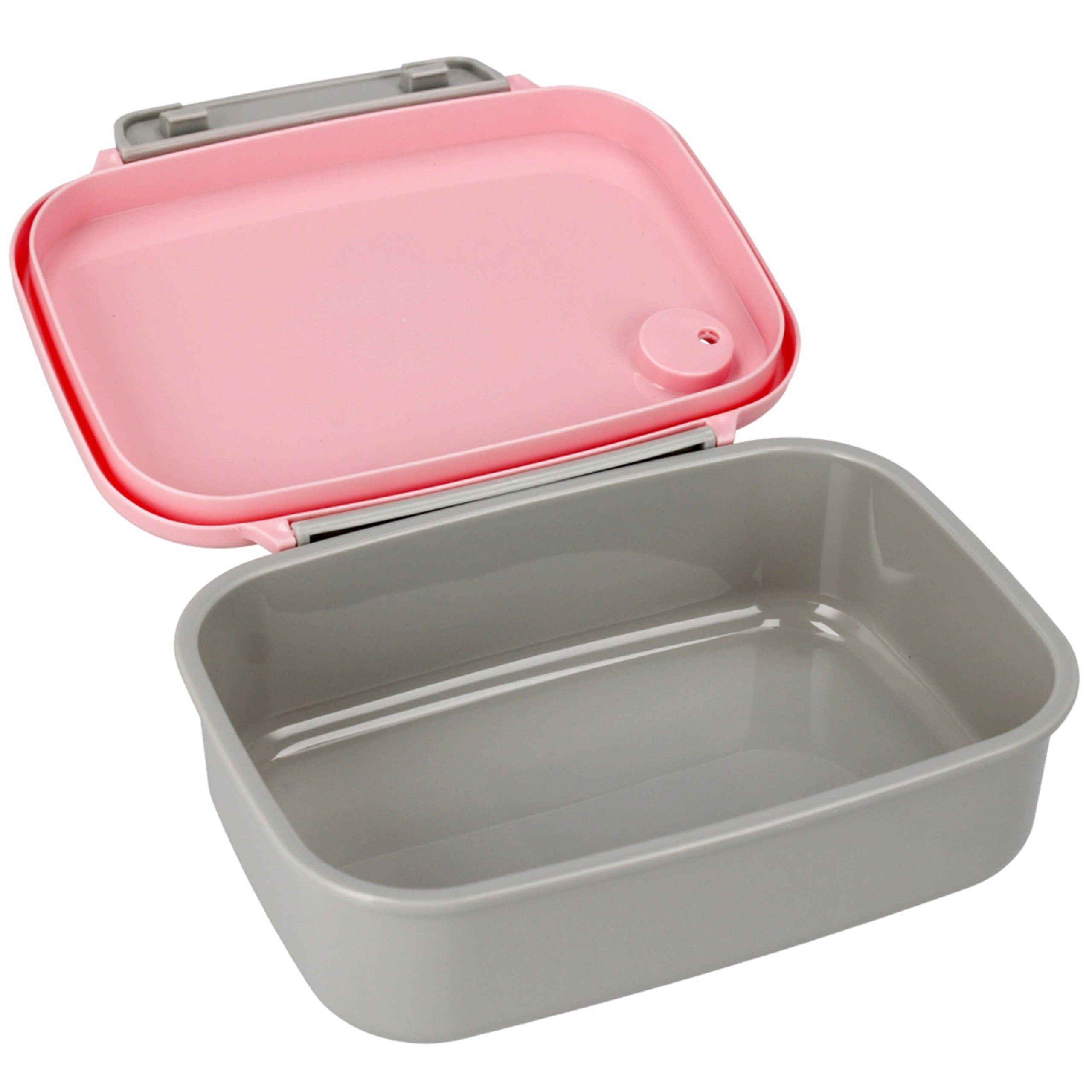 grau-rosa Lunchbox Bidon+Frühstücksbox KÄTZCHEN Sarcia.eu Mädchenfrühstücksset,