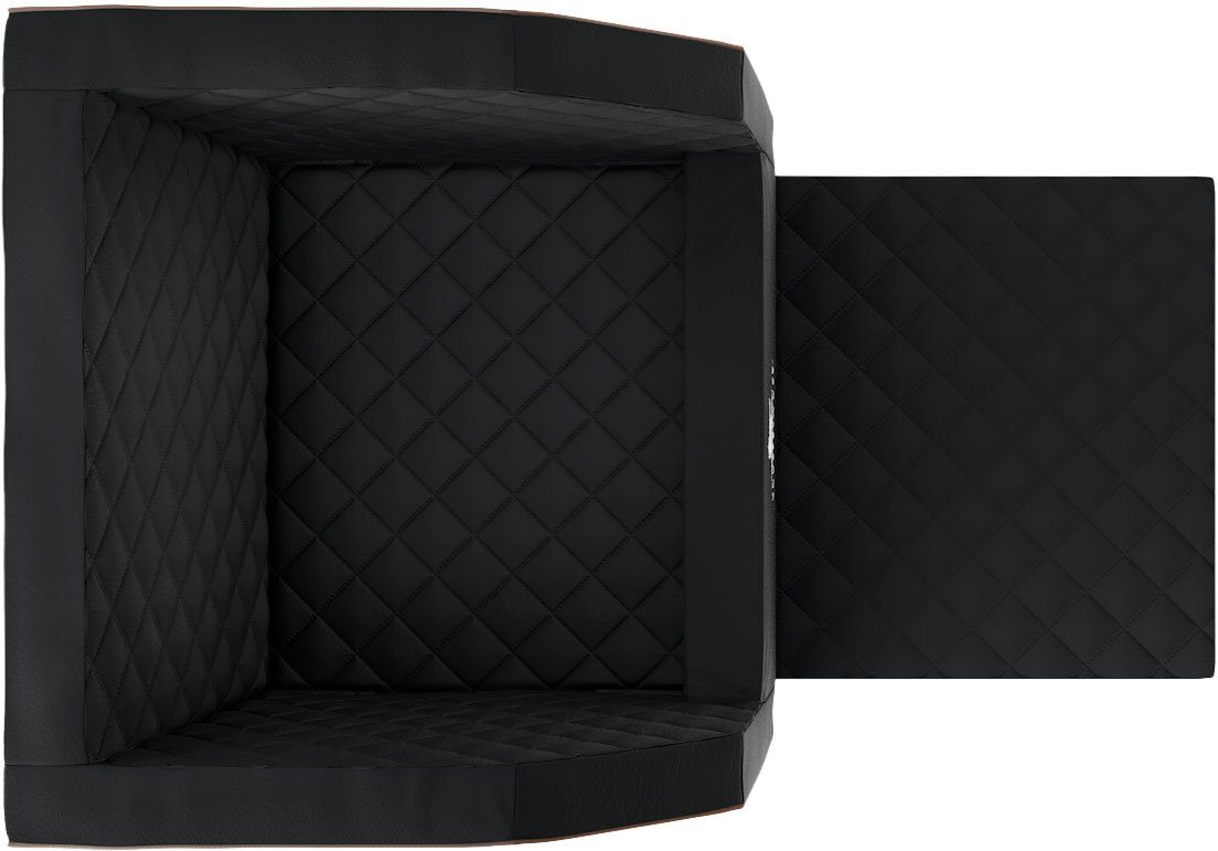 Knuffelwuff Tiertransportbox Cargo für den Vordersitz, Orthopädisch