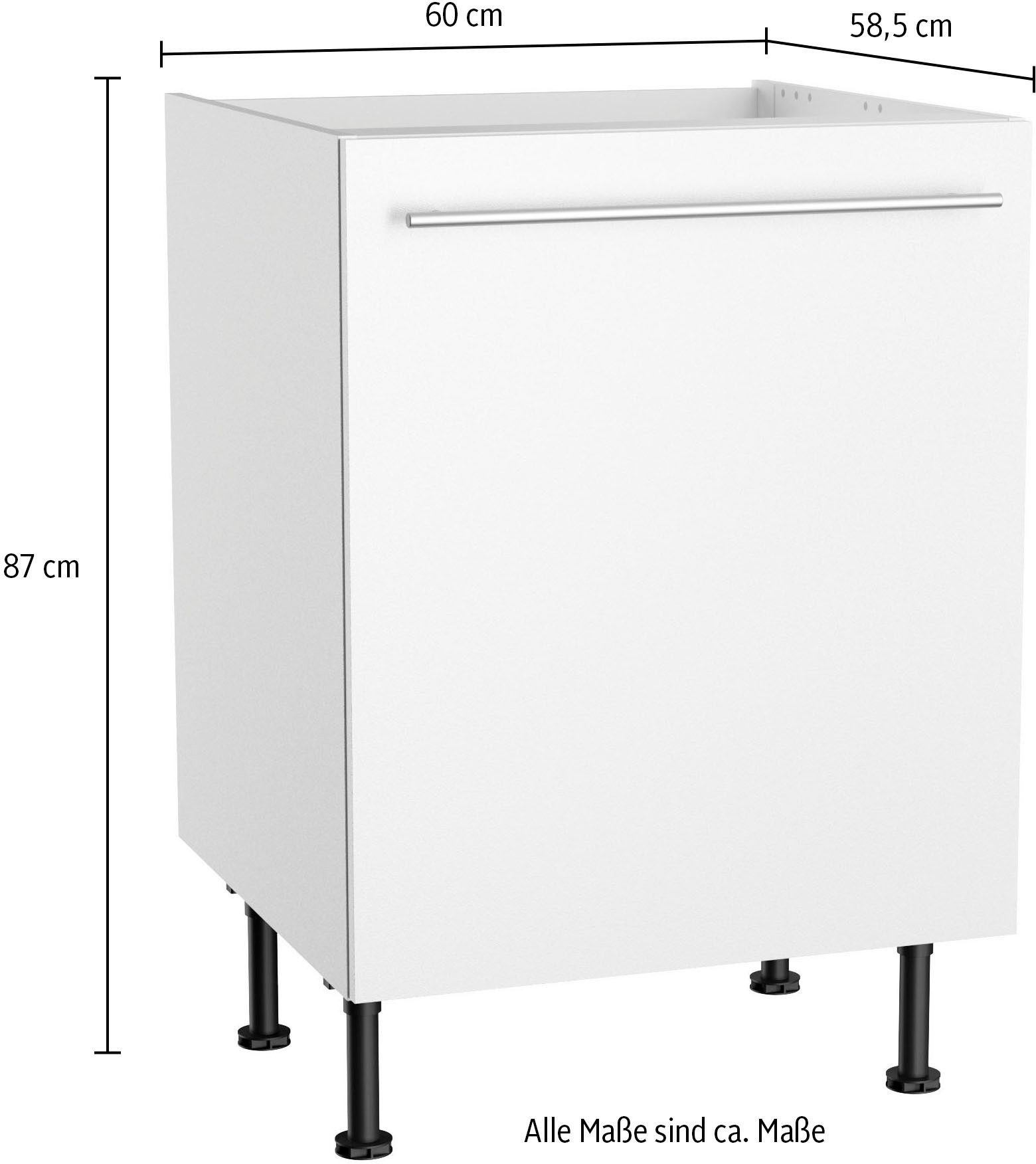 KOCHSTATION Spülenschrank KS-Bern2 Breite 60 cm, 1 Tür – Bild 5 von 5