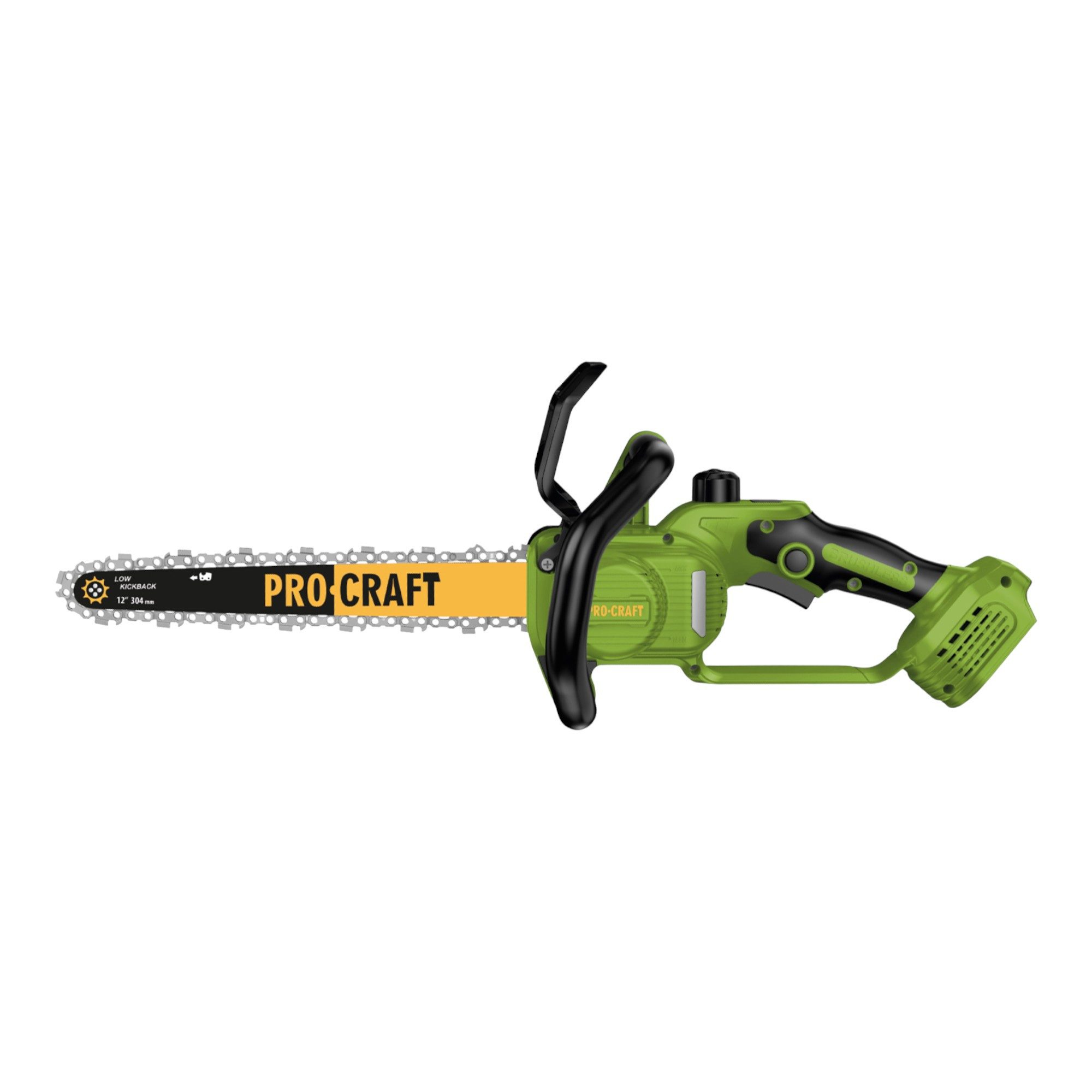 PRO CRAFT Akku-Kettensäge PKA33-1B Akku Kettensäge 20 V 304 mm Brushless + 1x Akku 4,0 Ah