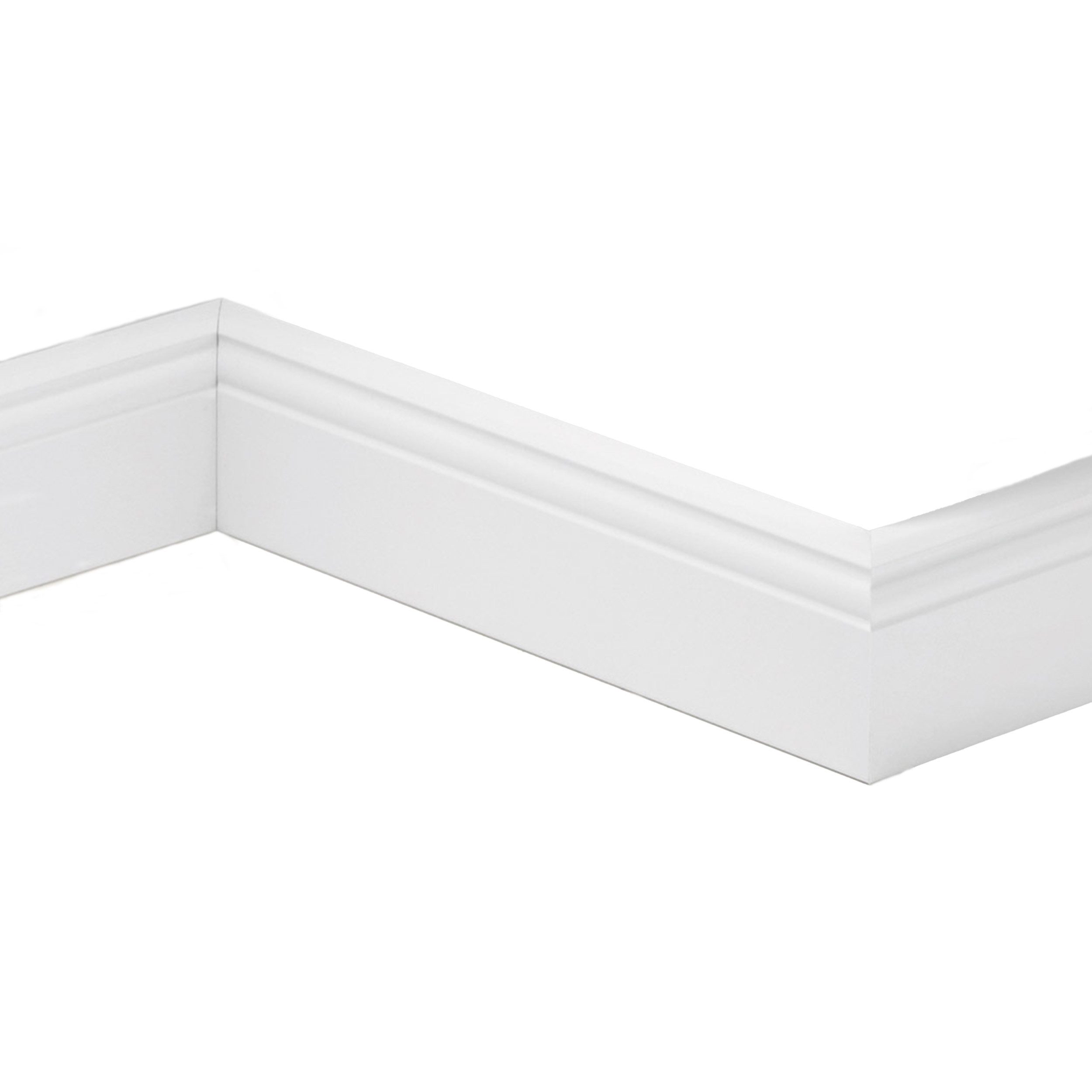 PARADOR Sockelleiste Hl 1 Uni weiß D002, L: 220 cm, H: 6.5 cm, Made in Germany, 1-St., Эко-товар, Angelehnt an Farbton RAL9016, Verwindungsfrei, hochwertiger MDF-Kern