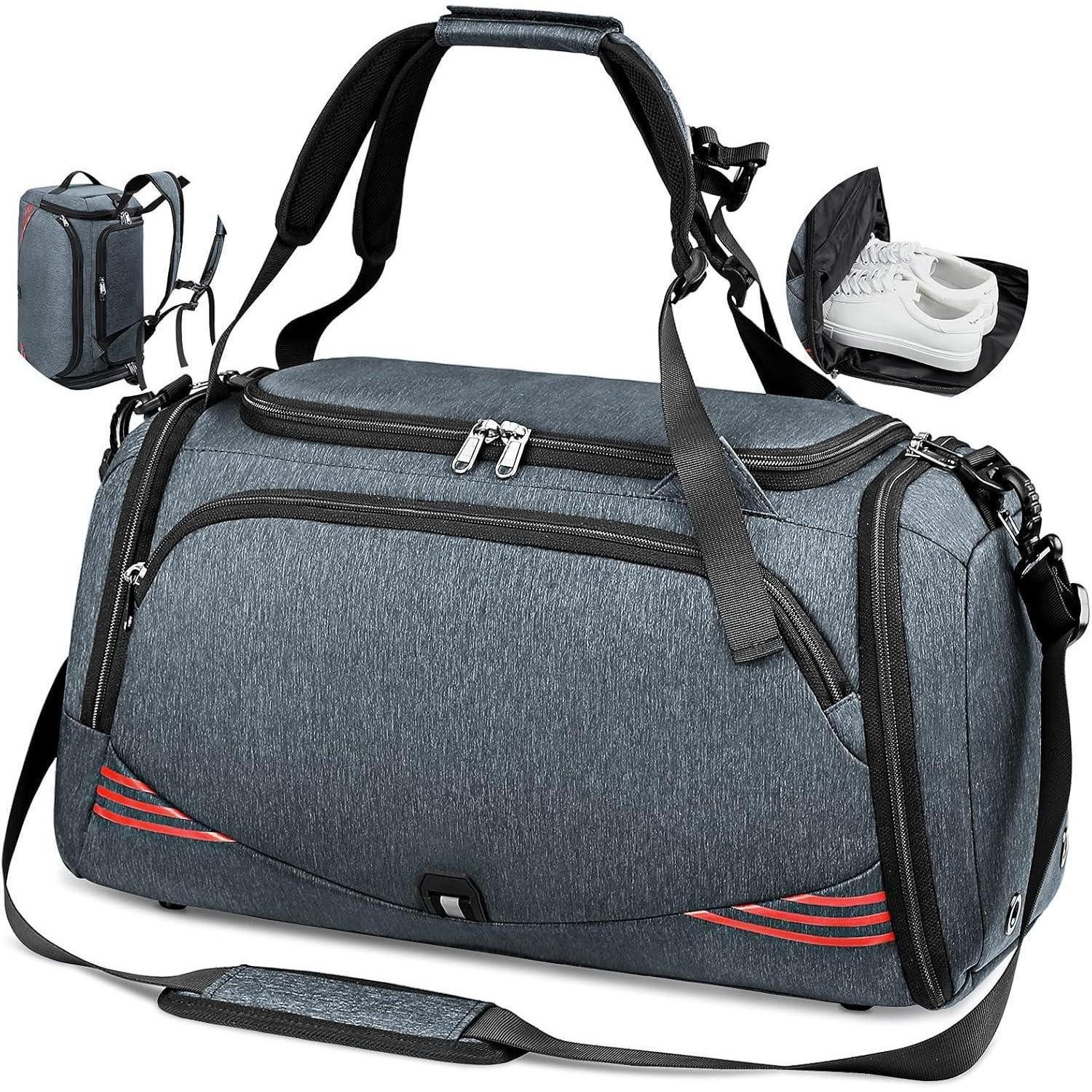 LuxusKollektion Sporttasche Sporttasche 65L mit Schuhfach, wasserdicht, Trainingstasche