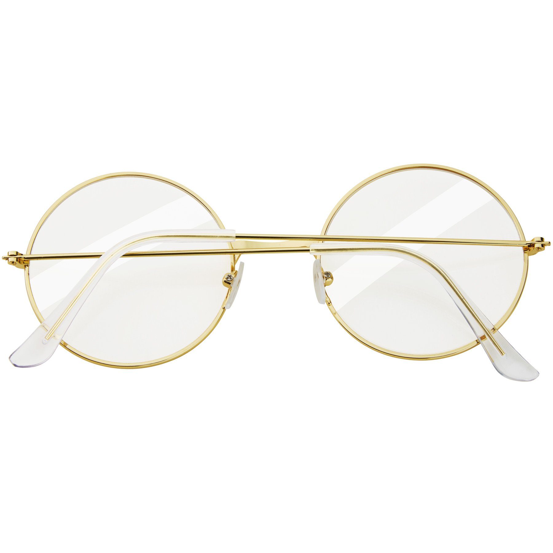 dressforfun Kostüm Faschingskleidung, auch Maskeradenverkleidung, in der Farbe gold, Goldene Brille in Einheitsgröße, Filigranes stabiles Metallgestell