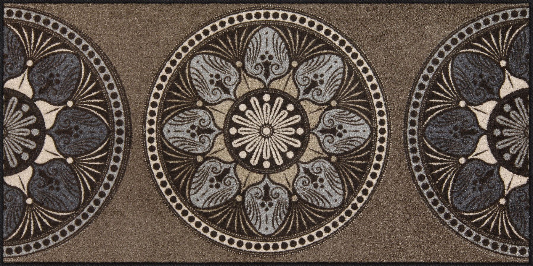 Salonloewe Teppich Wohnmatte 75x150 Yara taupe taupe, Wohnteppich mittel, Höhe: 750 mm