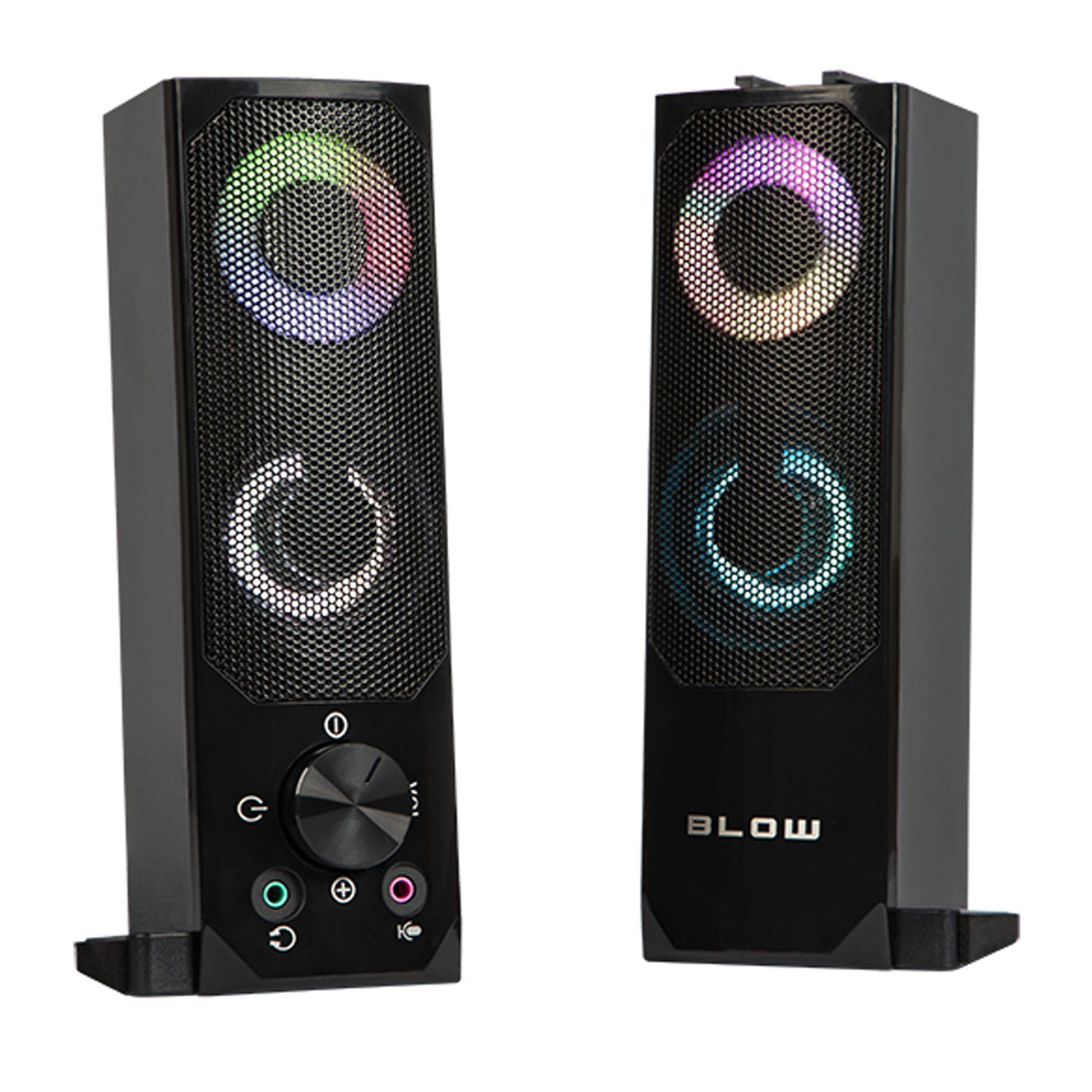 BLOW MS-28 PC-Lautsprecher (Bluetooth, 6 W, AUX-Anschluss, Soundbar-Funktion, RGB-LED-Bleuchtung)