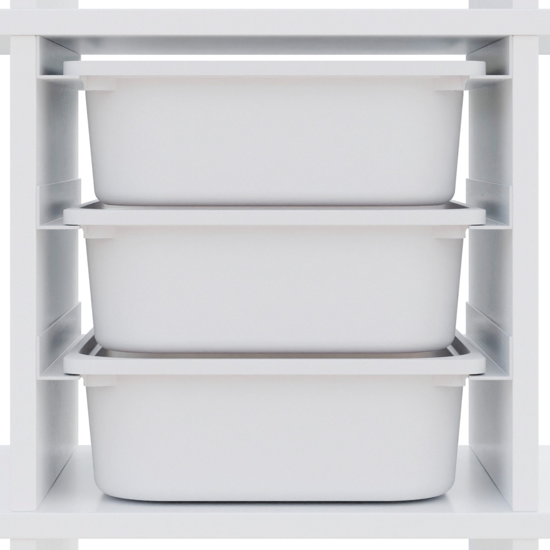 Clutter Cover Regaleinsatz für Kallax Regal, Halterung für 3 Trofast Boxen, günstig online kaufen