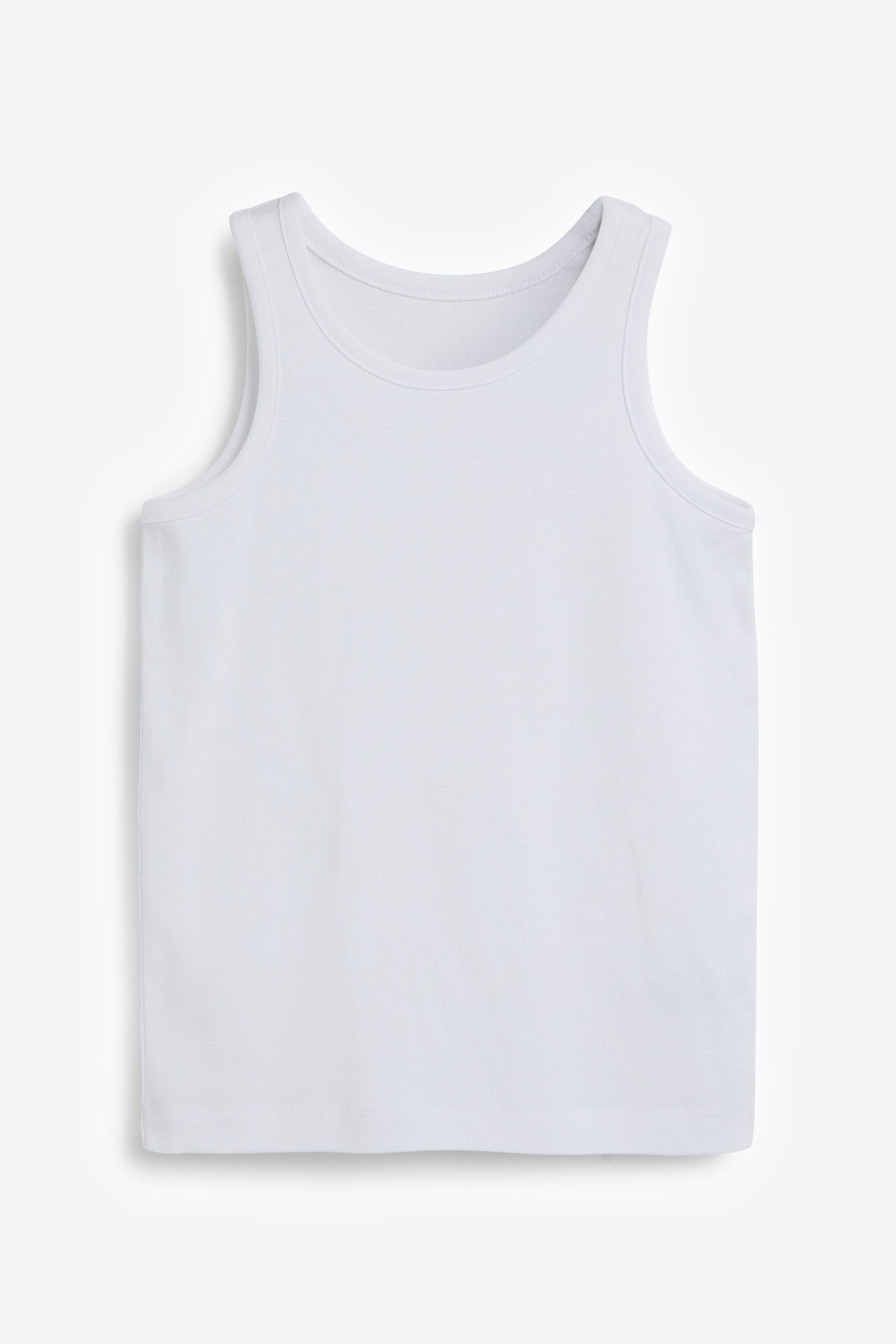 Next Grey/White Unterhemden aus, 5er-Pack Unterhemd (5-St)