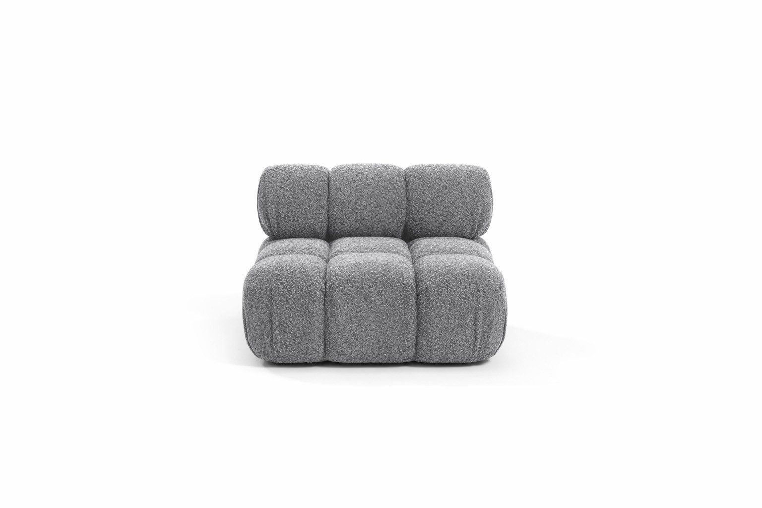 Kaiser Möbel Sofa-Mittelelement modulares System, Stoff Abriamo,SELIA (Einzelelement, Einzelelement des modularen Sofasystems), modulares System, Stoff Abriamo, HR-Schaum, Wellenfederung