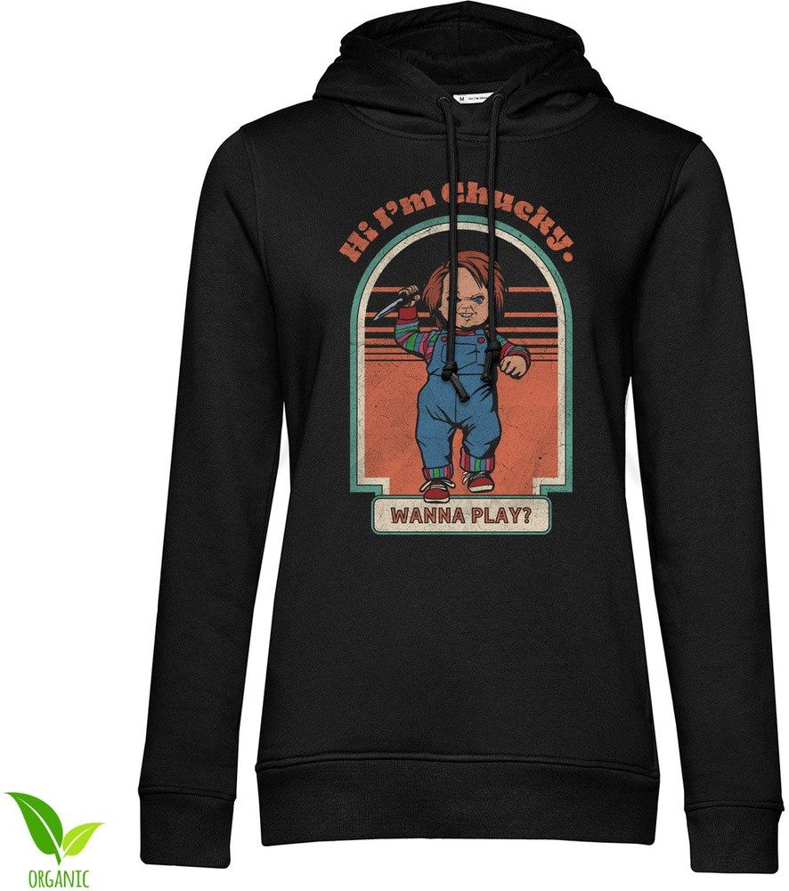 Chucky Hoodie Chucky - Wanna Play? Distressed Girly Hoodie