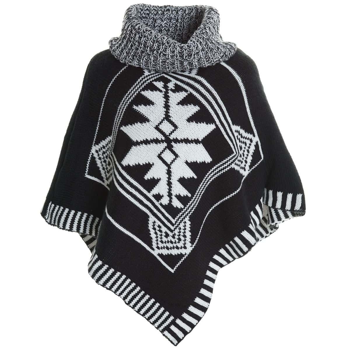 BEZLIT Strickponcho Mädchen Poncho mit Schalkragen (1-tlg) Casual