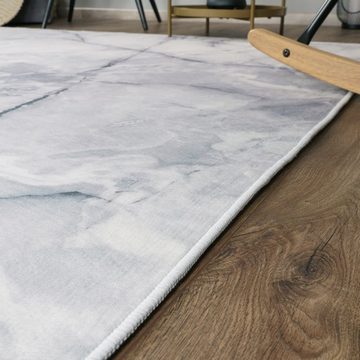 Teppich Wohnzimmer Schlafzimmer Abstraktes Muster Marmor Motiv Modern, TT Home, Läufer, Höhe: 6 mm