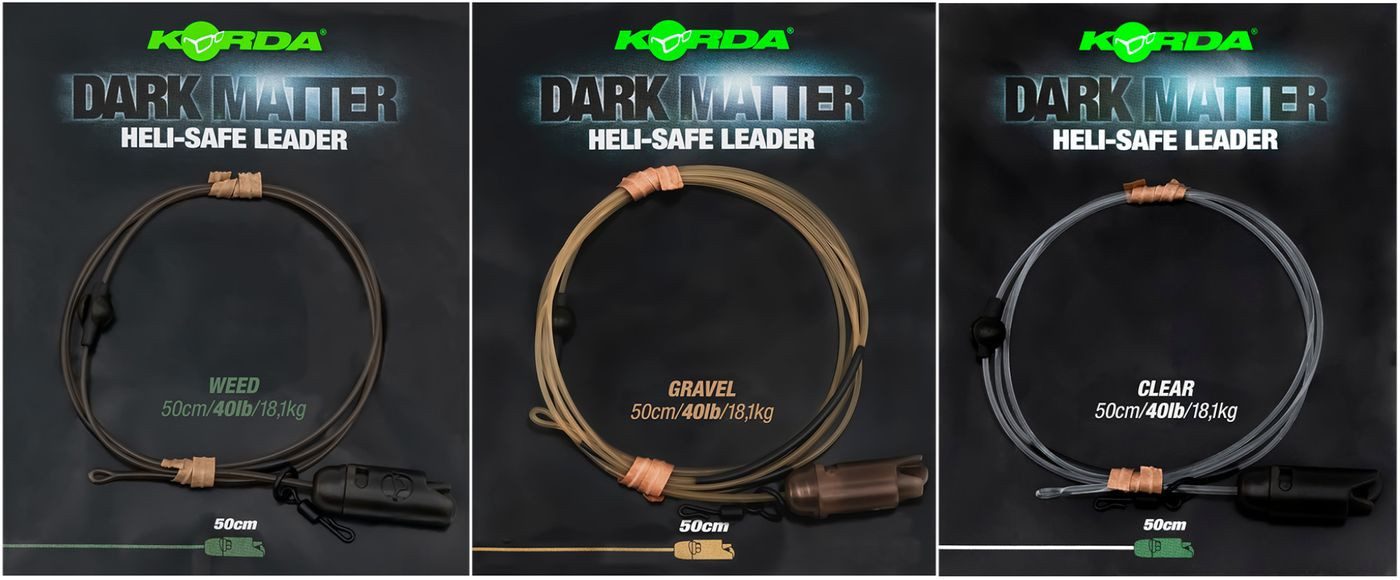 Korda Vorfachschnur Korda Dark Matter Leader Heli Safe 50cm 40lb - Karpfenvorfach, (1-St) – Bild 2 von 2