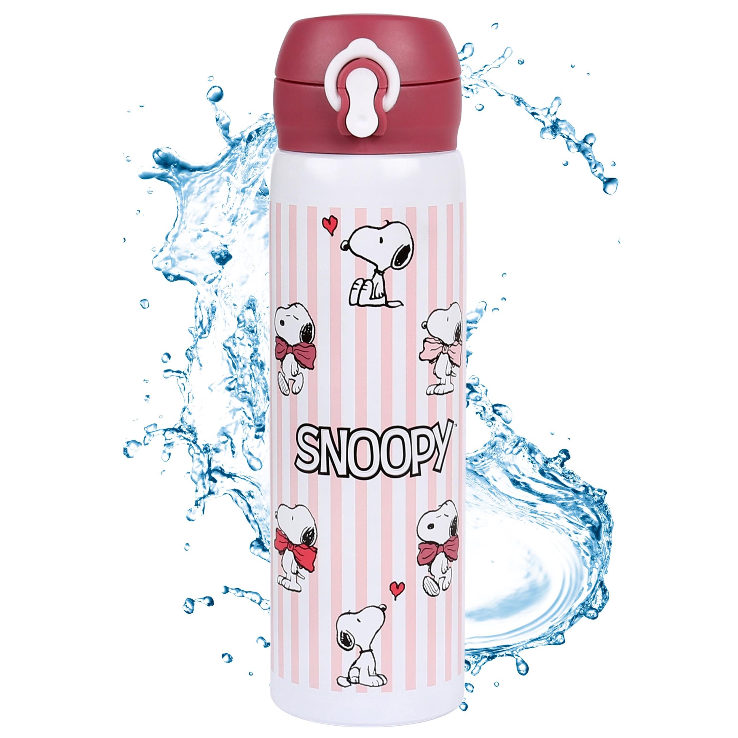 Snoopy Trinkflasche Snoopy Peanuts Thermosflasche aus Edelstahl, auslaufsicher, 440 ml