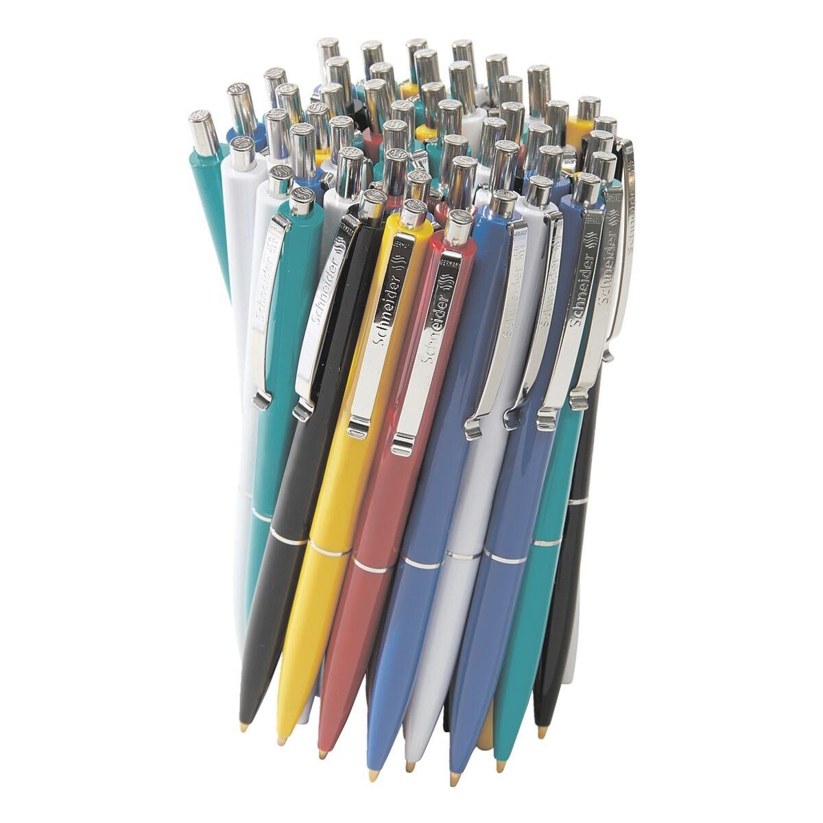 Schneider Kugelschreiber K15, (50-tlg), Großpack, Strichstärke 0,5 mm farbig sortiert (nicht wählbar)