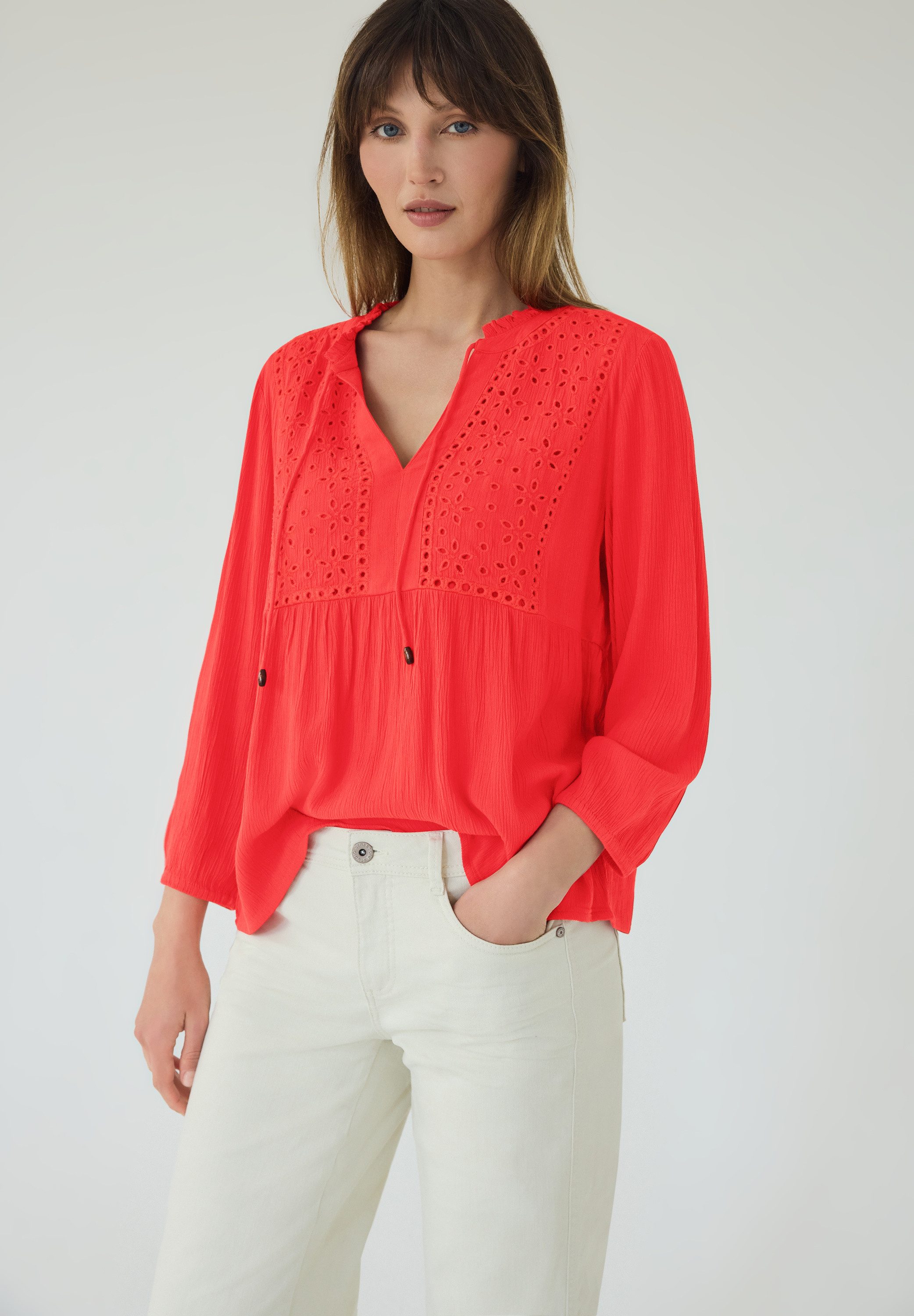 STREET ONE STUDIO Shirtbluse mit 3/4 Ärmeln