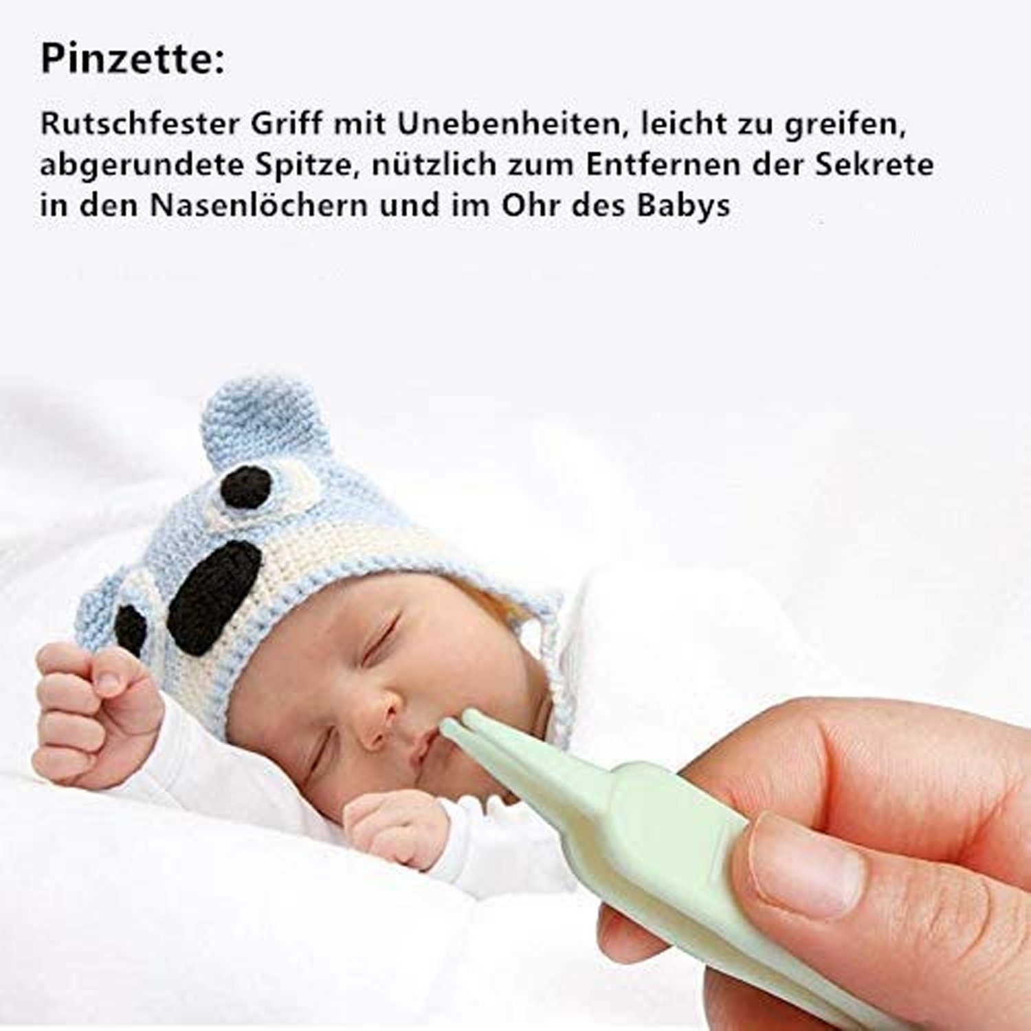 Baby Neugeborene, zggzerg Baby Nagelschere Minzgrün Babypflege Nagelpflegeset Maniküre