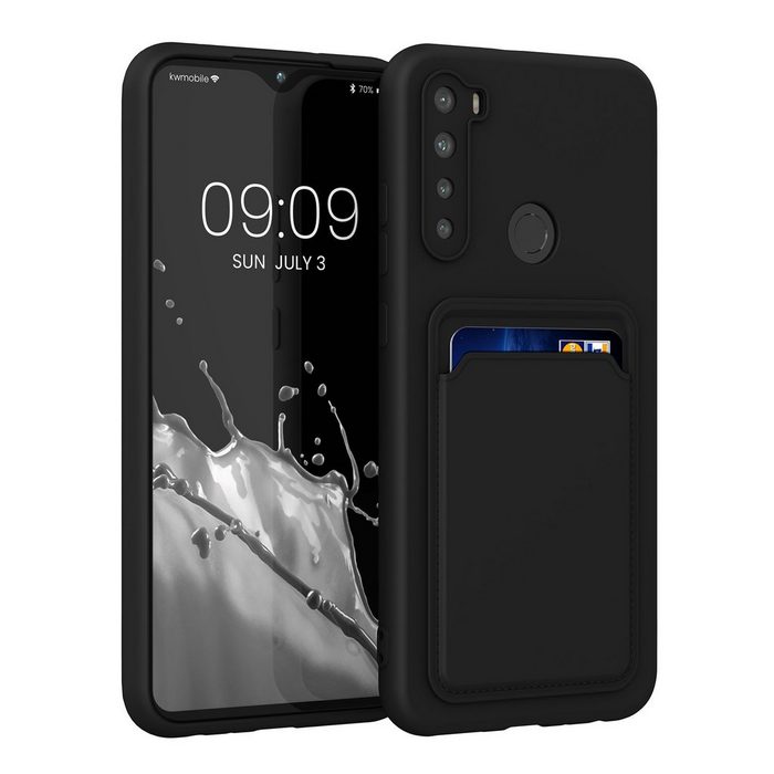 kwmobile Handyhülle Hülle für Xiaomi Redmi Note 8 (2019 / 2021) Handyhülle mit Fach für Karten - Handy Cover Case