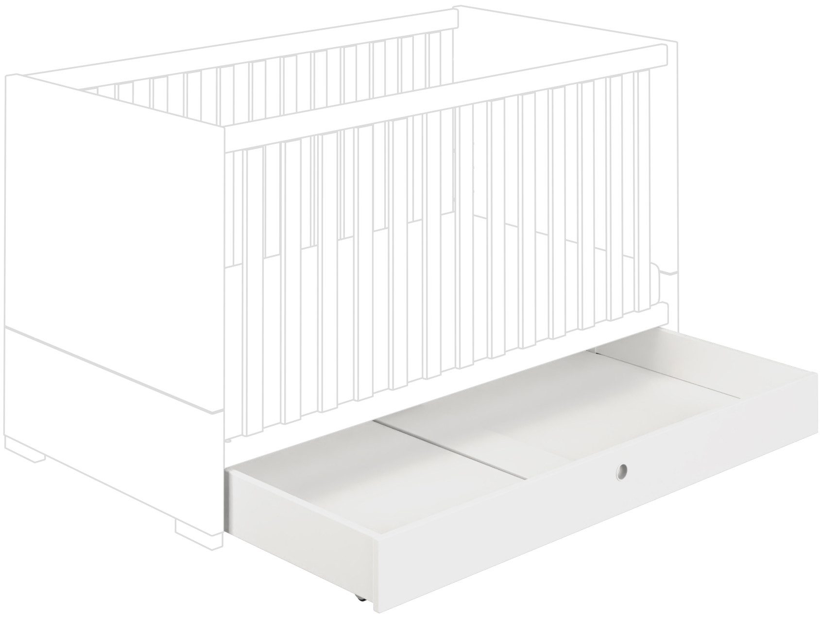 PAIDI Bettschubkasten YOLANDA, extra Stauraum für mehr Platz und Ordnung