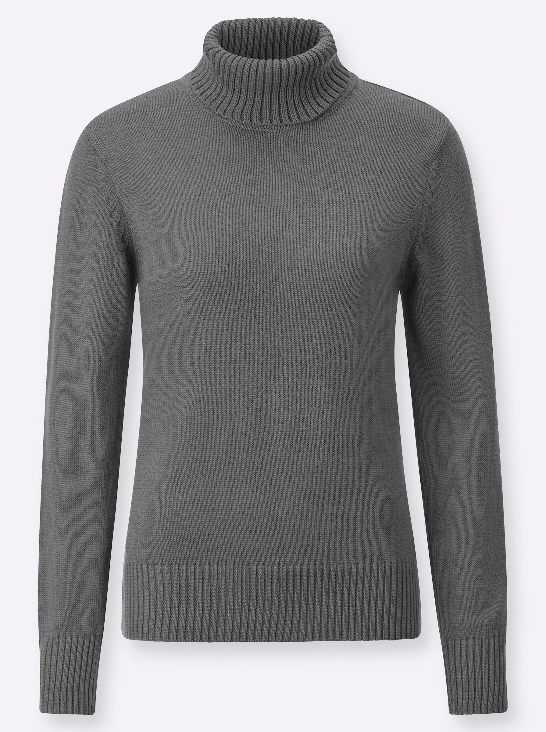 Strickpullover Pullover Langarm Materialmix
