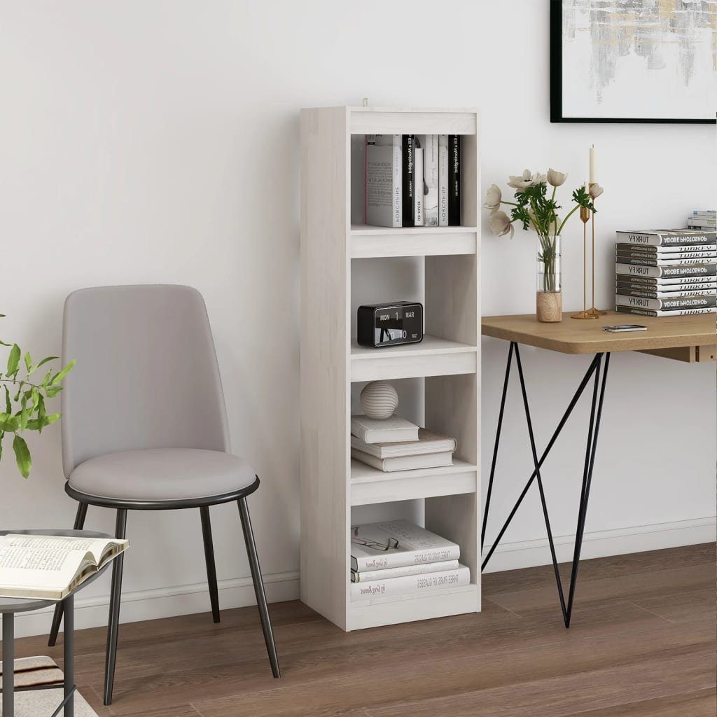 furnicato Bücherregal Raumteiler Weiß 40x30x135,5 cm günstig online kaufen
