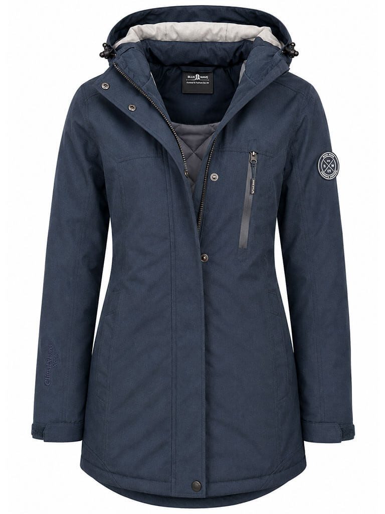 Blue Wave Funktionsjacke Damen Funktionsjacke Carla - Outdoor-Jacke mit warmer Wattierung Wassersäule 5000 mm, Verschweißte Nähte, Winddicht, Atmungsaktiv