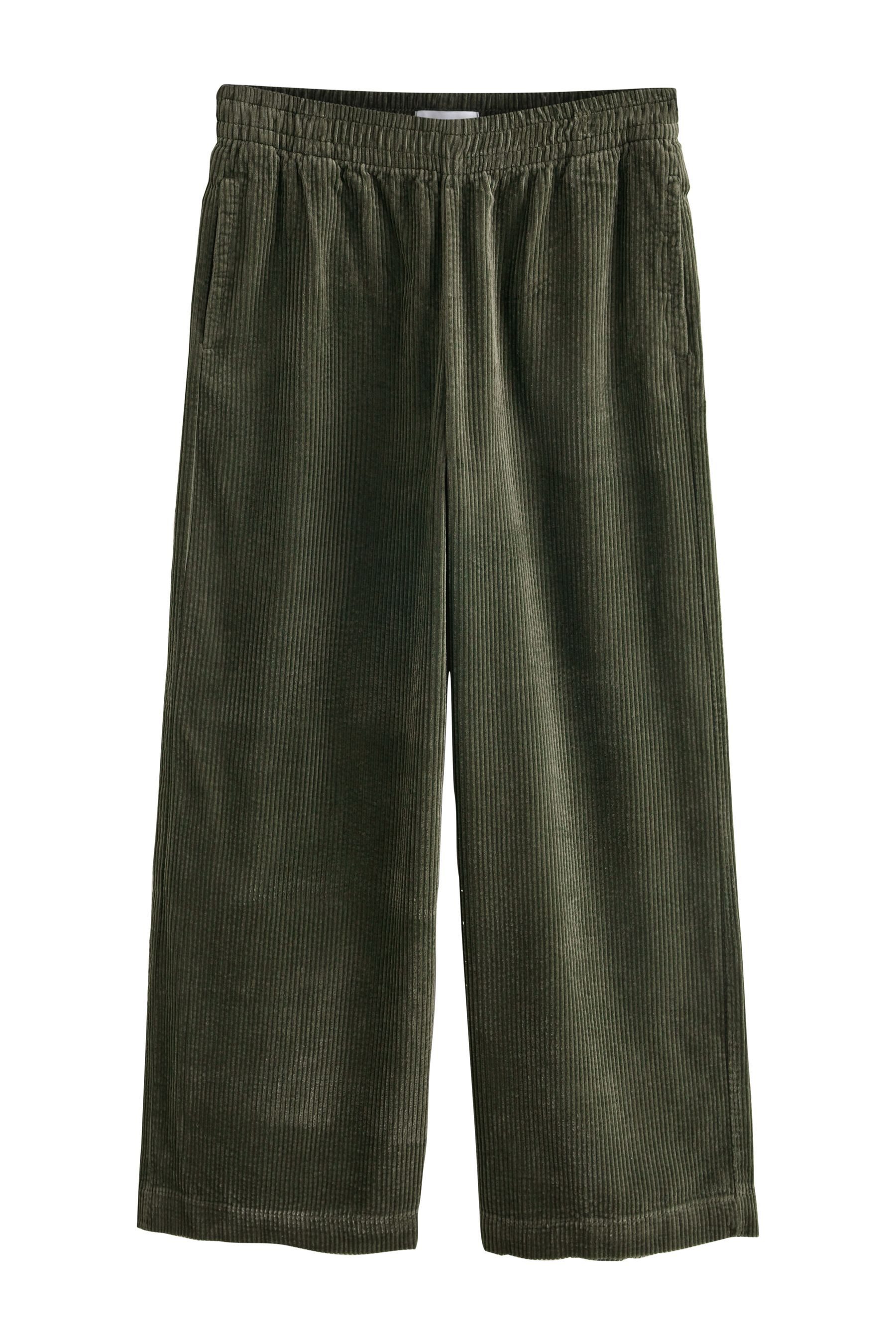 Next Palazzohose Cordhose mit weitem Bein, Kurzgröße (1-tlg)