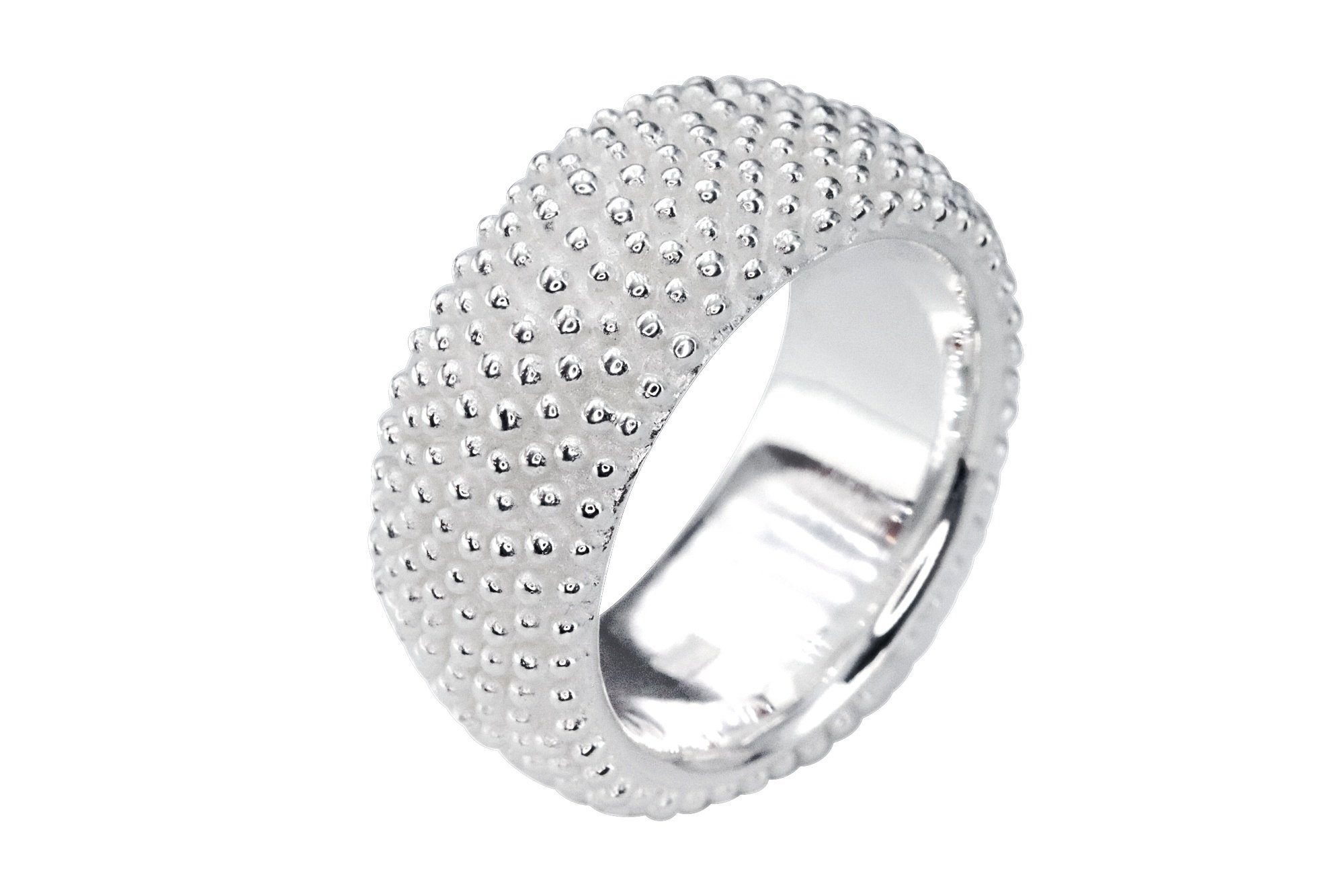 SILBERMOOS Silberring XL Bandring "Punkt für Punkt", 925 Sterling Silber günstig online kaufen
