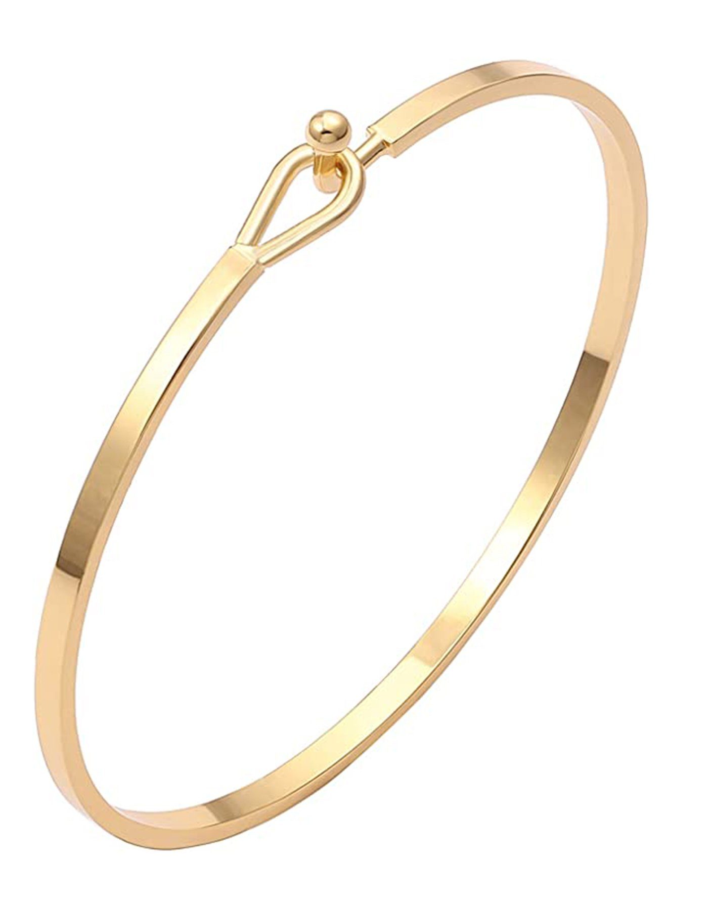 Armkette Gold, Haken Handgefertigten Haiaveng Armband Bar Schmuck,Dainty dünne Armband Manschette Gold minimalistischen Einfache Armreif zarte