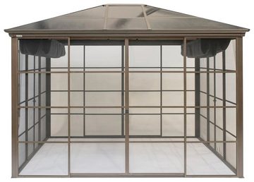 Sojag Pavillon Castel 10x12, mit 4 Seitenteilen, (Set), BxT: 297x362 cm, inkl. Sonnensegel
