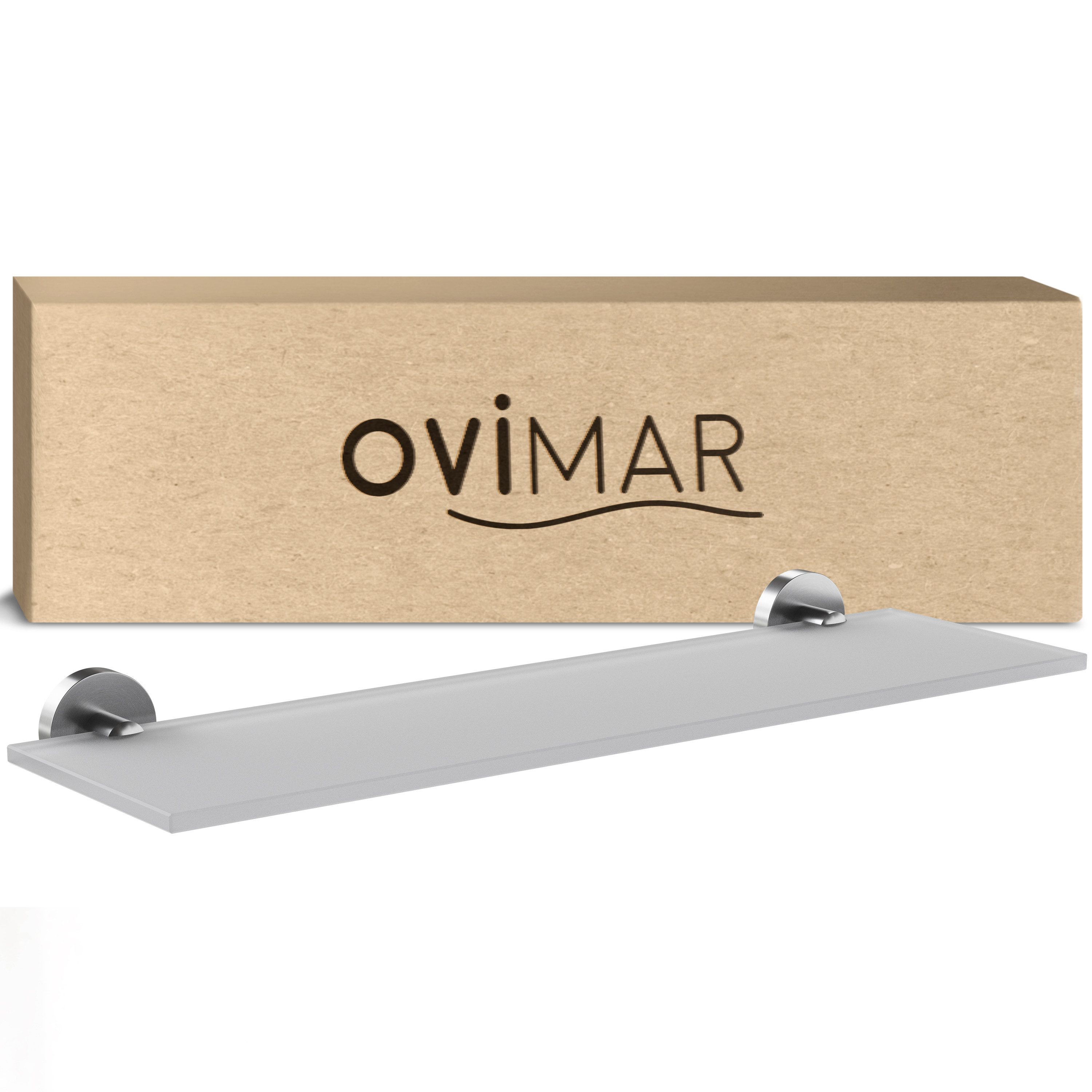 ovimar Badregal, 1-tlg., aus Glas in Silber zur Zum Bohren