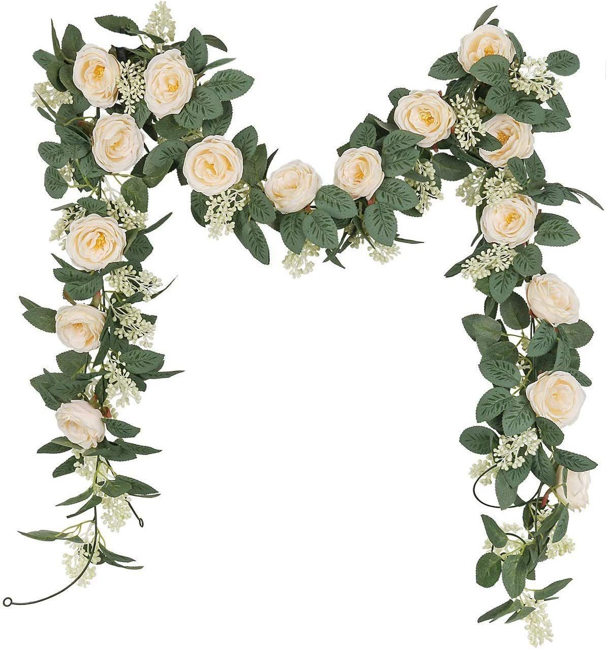 Kunstpflanze »2Stück Blumen Girlanden Rosa Künstliche Rosen Girlanden  Vintage Hängende Girlande Ideal für Dekor Weihnachten Hochzeit usw.«,  Mmgoqqt online kaufen | OTTO