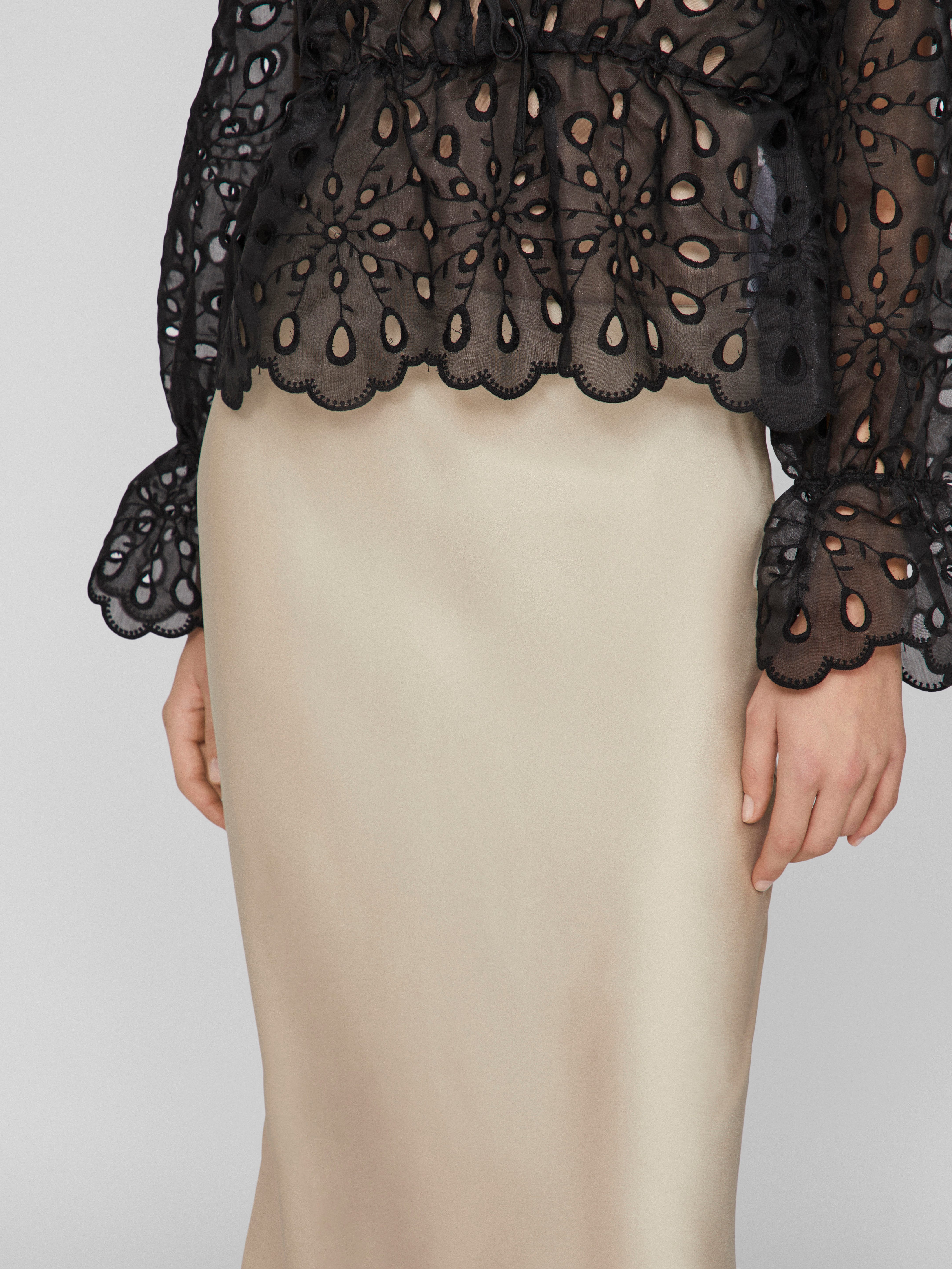 Vila Maxirock VIELLETTE HW LONG SKIRT - NOOS Kunstfaser