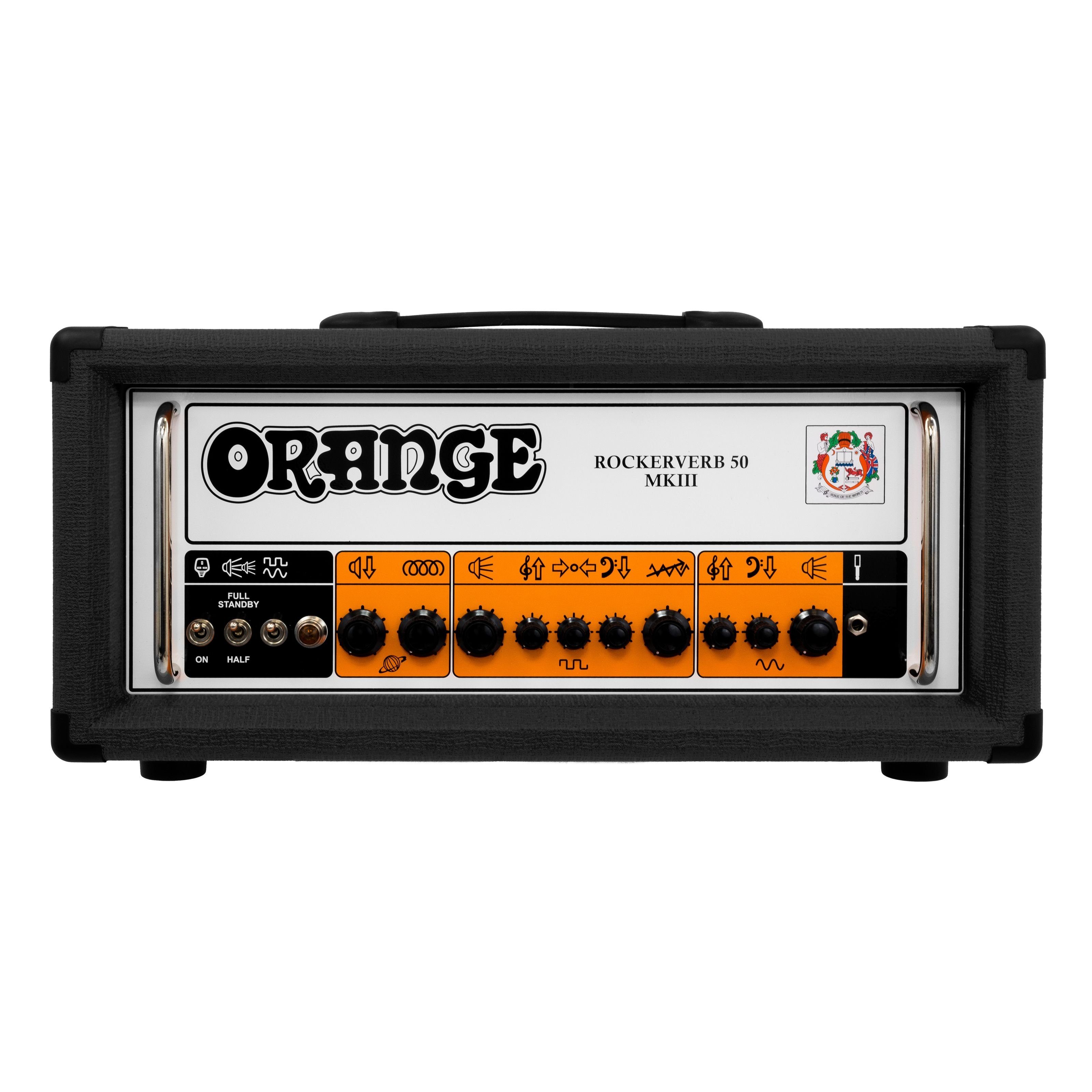 Orange Verstärker (Rockerverb 50H MKIII Head Black - Röhren Topteil für E-Gitarre)