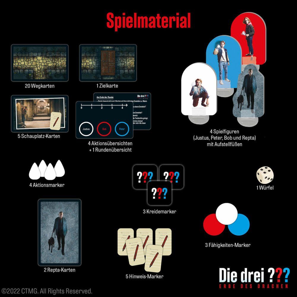 Kosmos Spiel Die drei ??? Erbe des Drachen Spiel zum Film