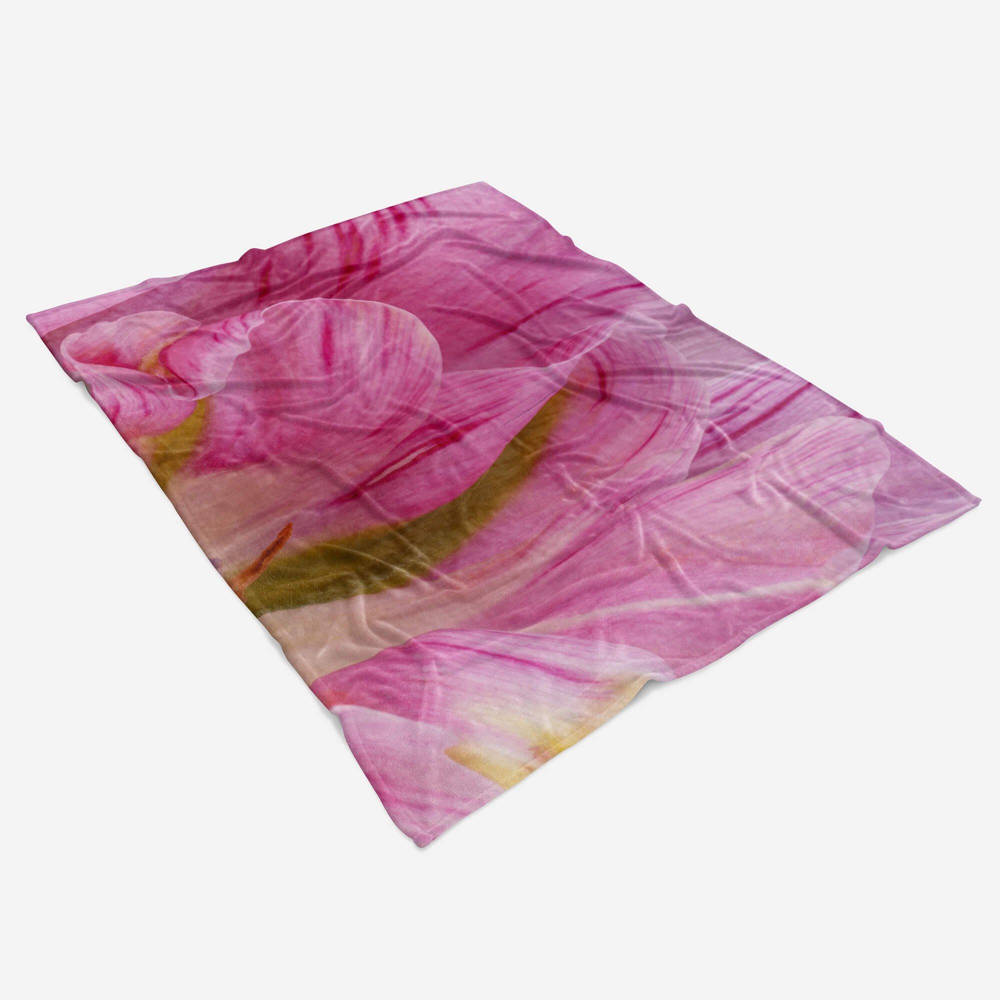 Handtuch Saunatuch (1-St), Makro, Strandhandtuch Handtuch Baumwolle-Polyester-Mix mit Art Sinus Handtücher Fotomotiv Blüte Kuscheldecke schöne